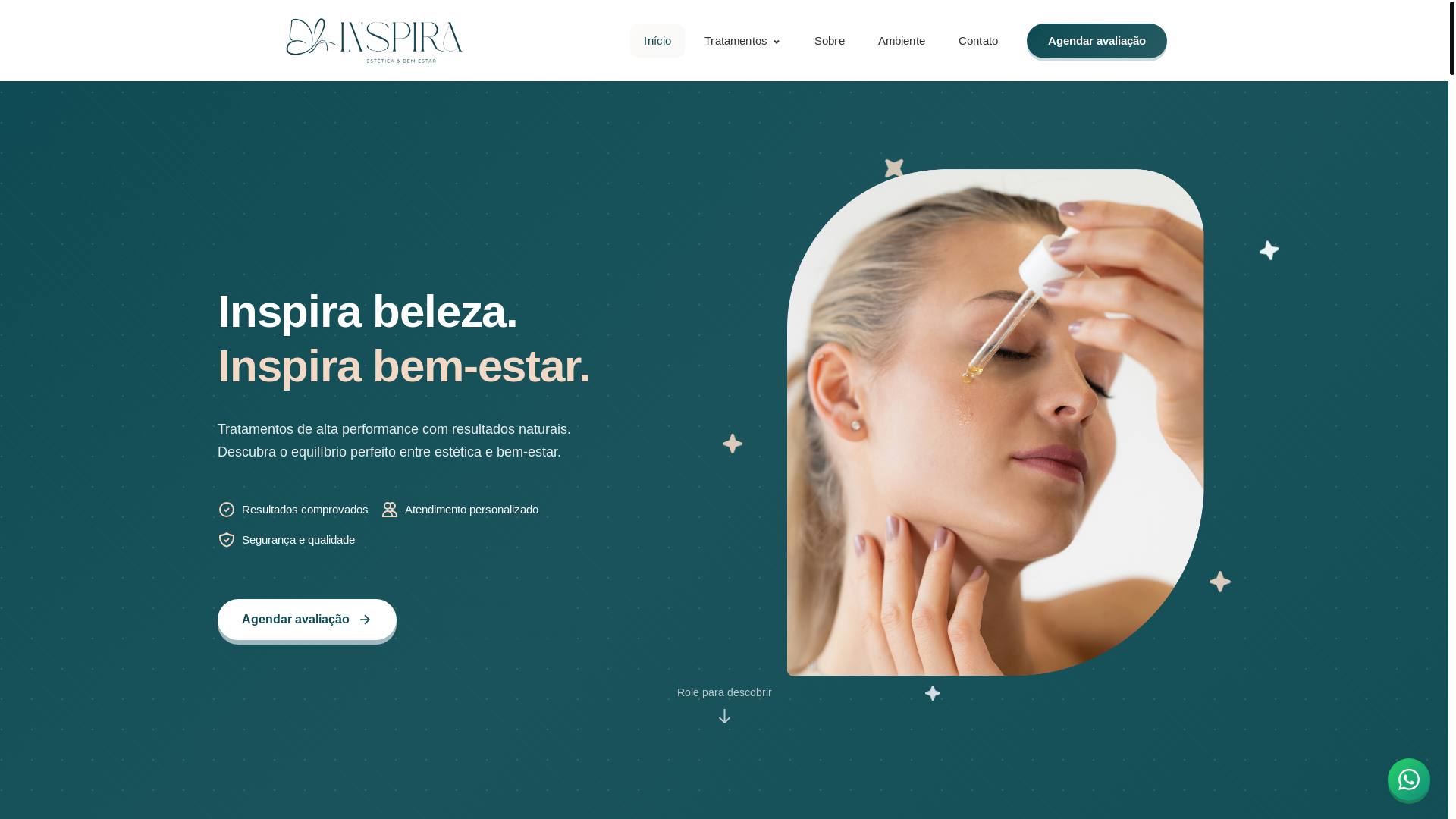 website screenshot of https://inspiraestetica.com.br/