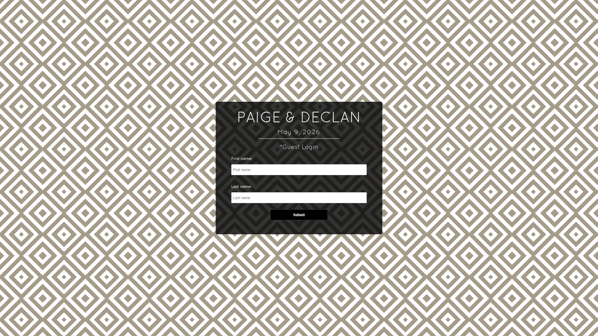 website screenshot of https://declanandpaige2026.com/