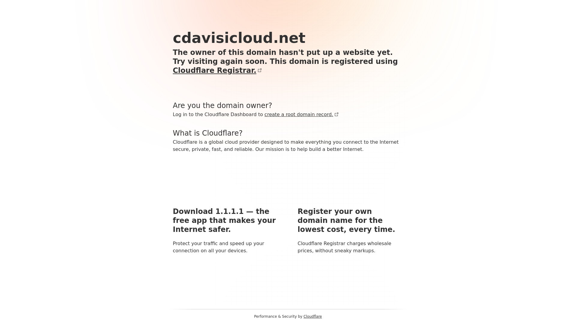 website screenshot of https://cdavisicloud.net/