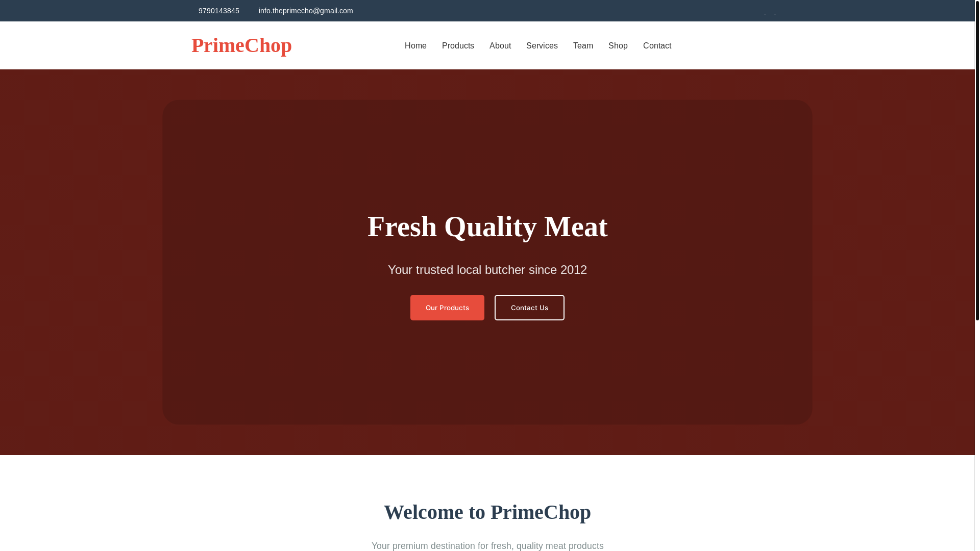 website screenshot of https://primechop-website.pages.dev/