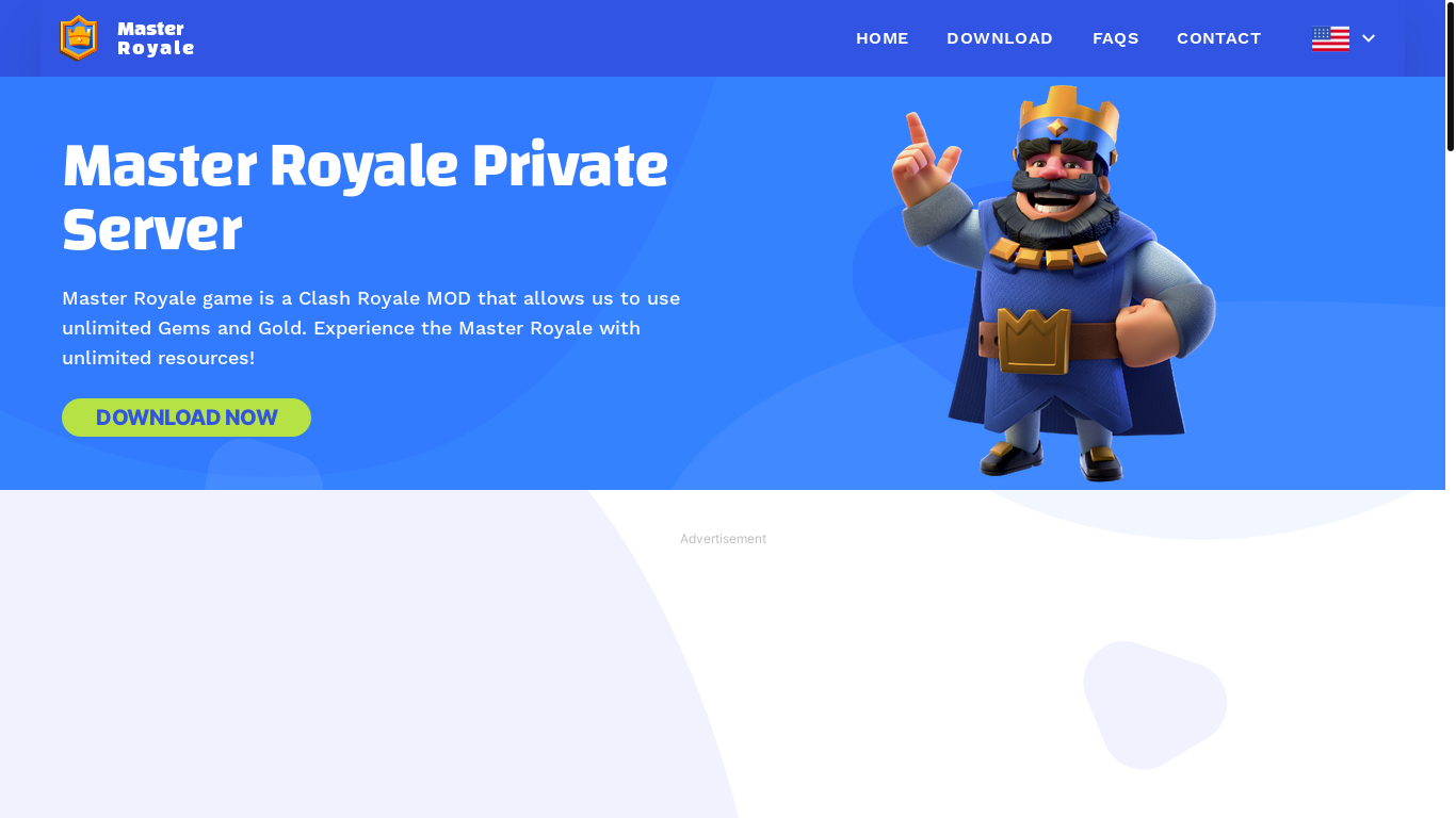 website screenshot of https://masterroyale.pages.dev/