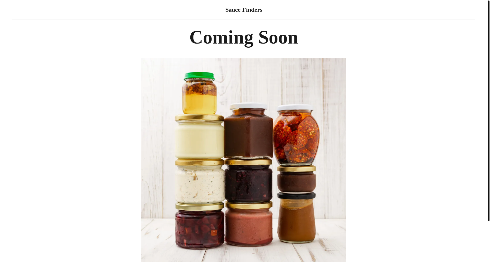 website screenshot of https://saucefinders.info/
