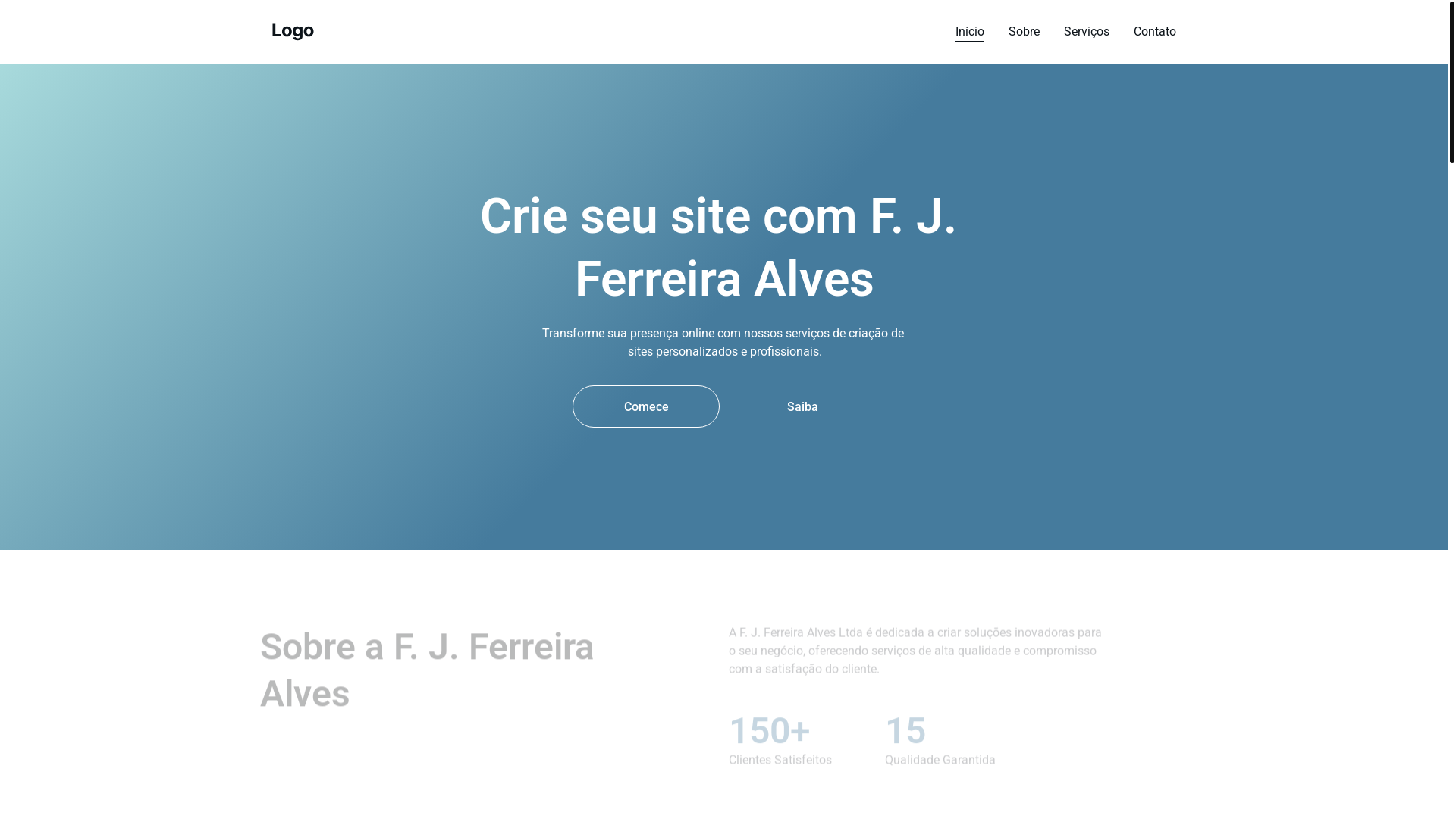 website screenshot of https://ferreiraalves.pro/