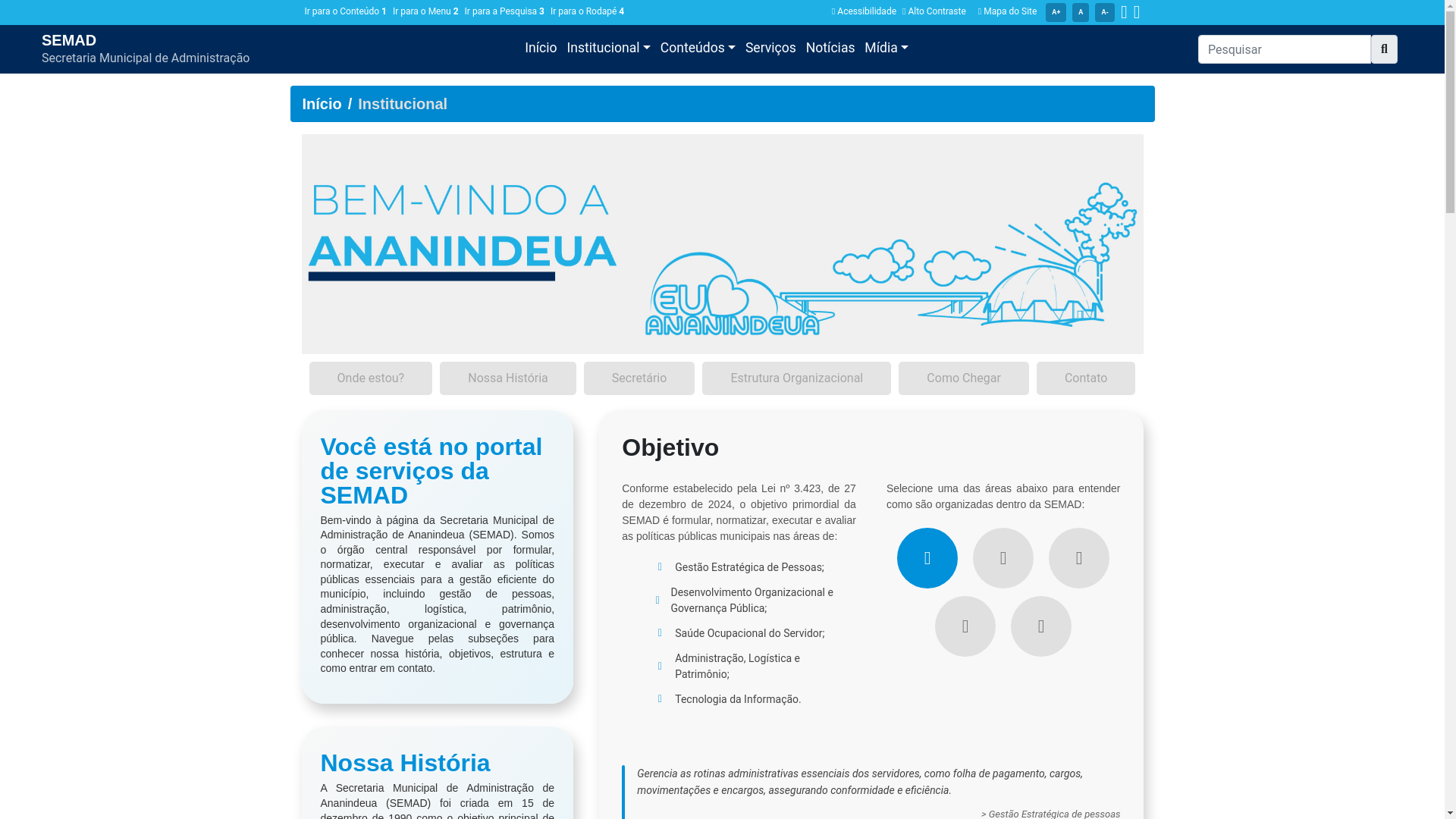 website screenshot of https://institucionalsemad-3ec.pages.dev/