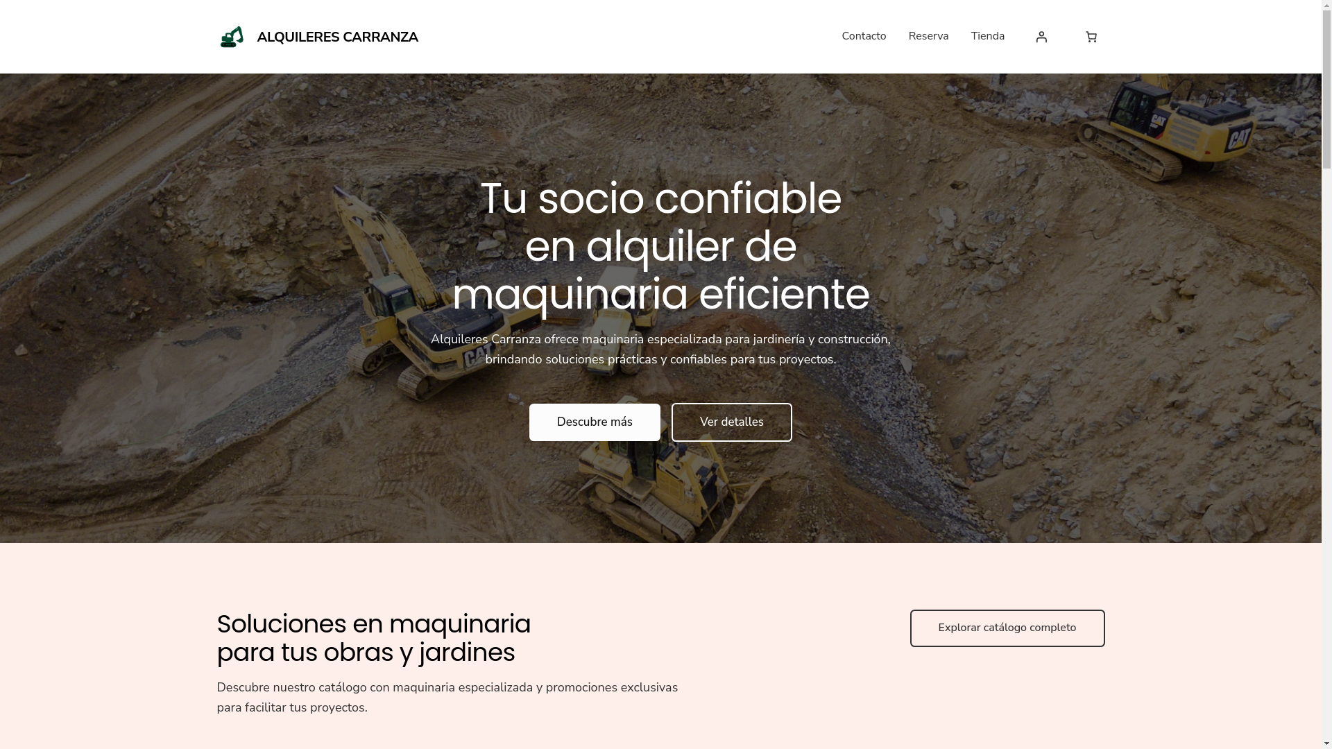 website screenshot of https://alquilerescarranza.es/