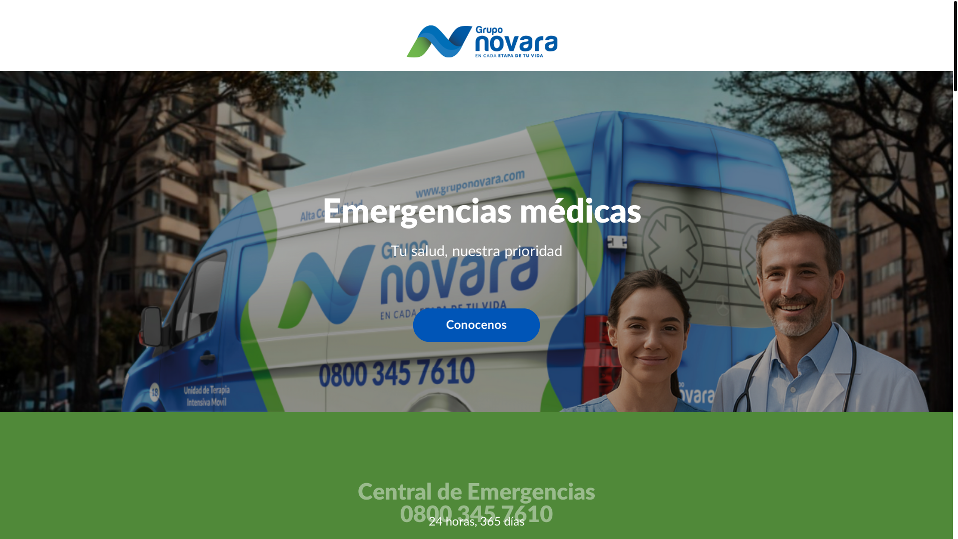 website screenshot of https://novaraemergencias.com.ar/