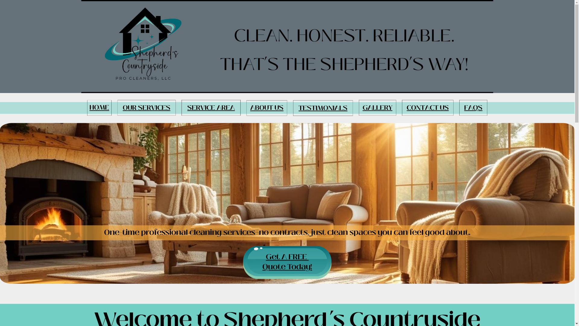 website screenshot of https://shepherdscountrysideprocleaners.com/