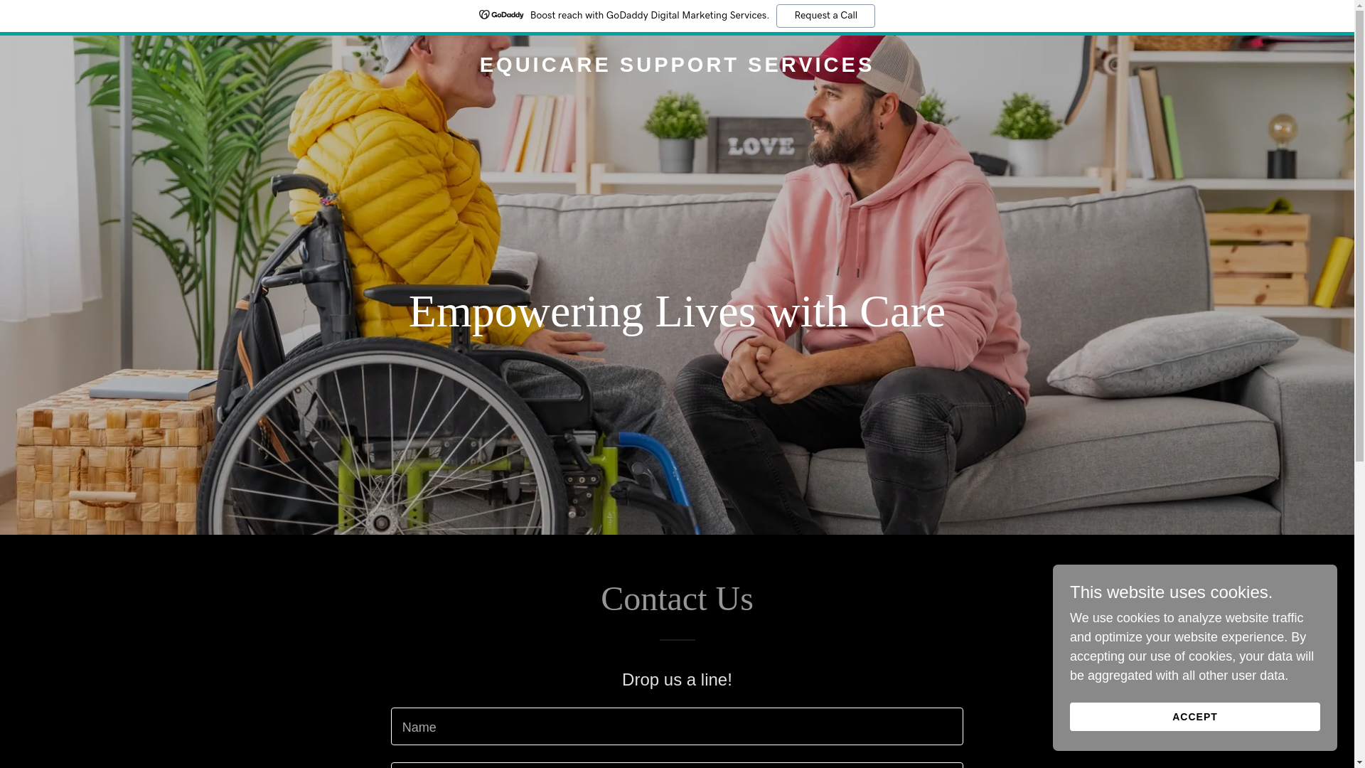 website screenshot of https://equicaresupportservices.com.au/