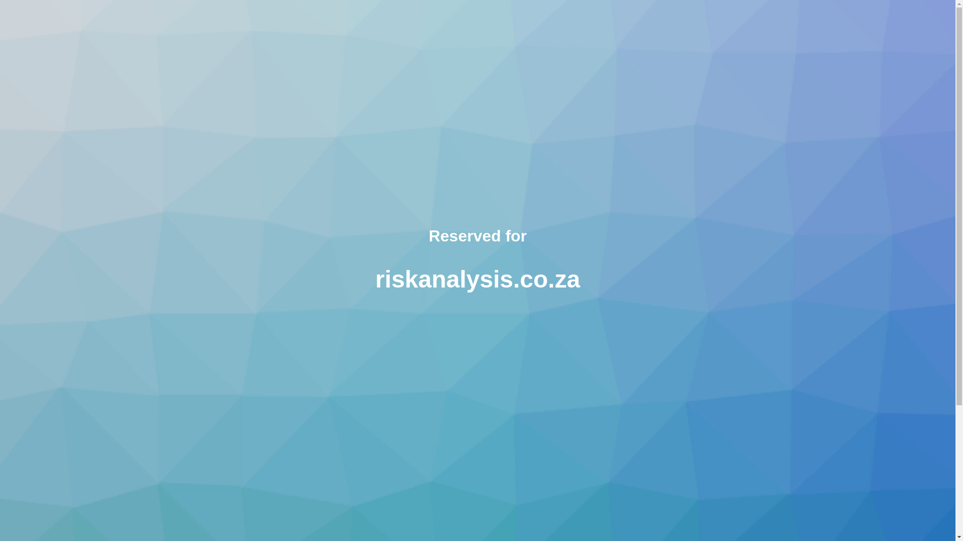 website screenshot of https://riskanalysis.co.za/