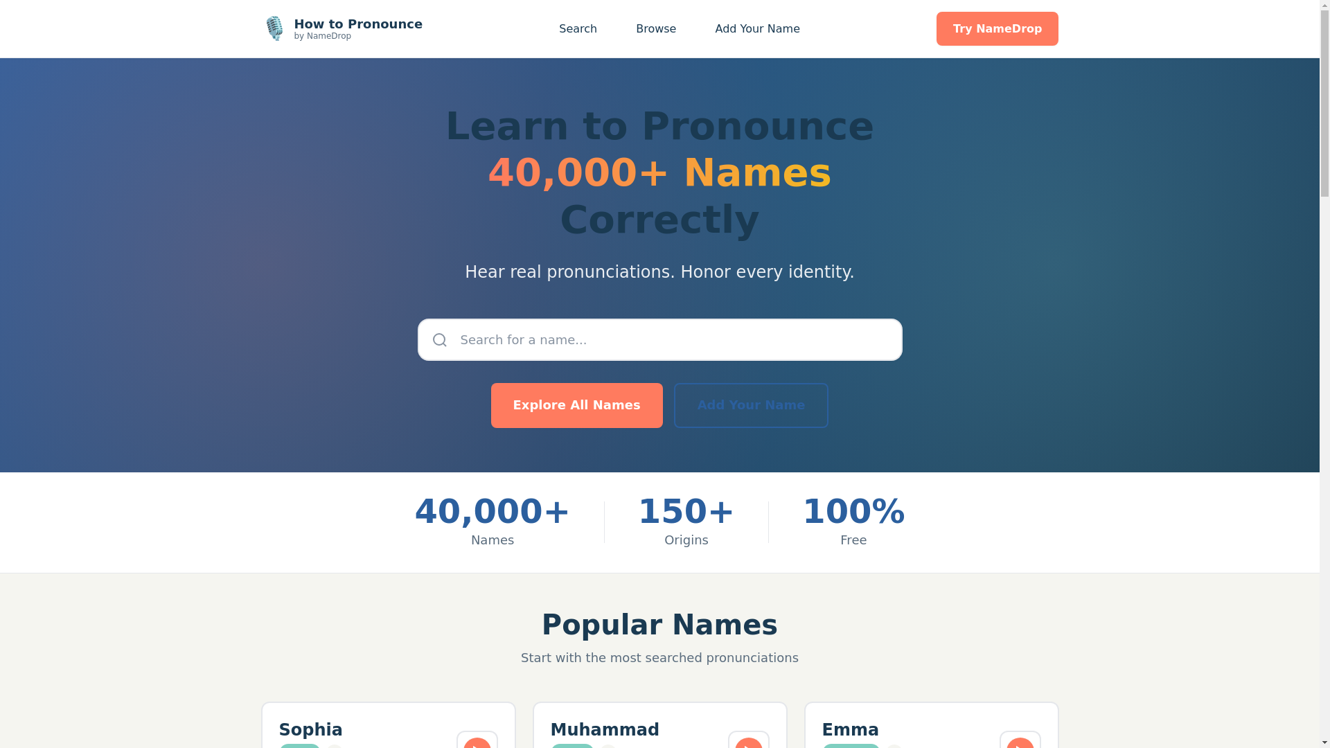 website screenshot of https://how-to-pronounce.pages.dev/