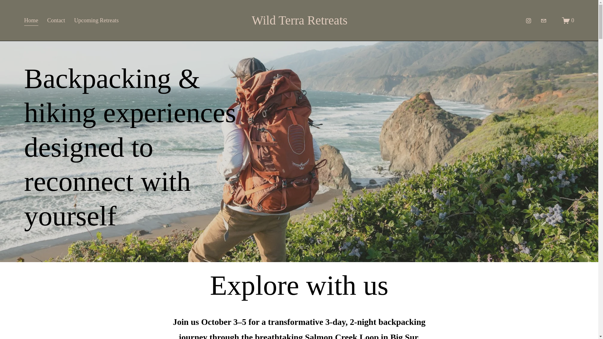 website screenshot of https://bluebirdbackpacking.com/