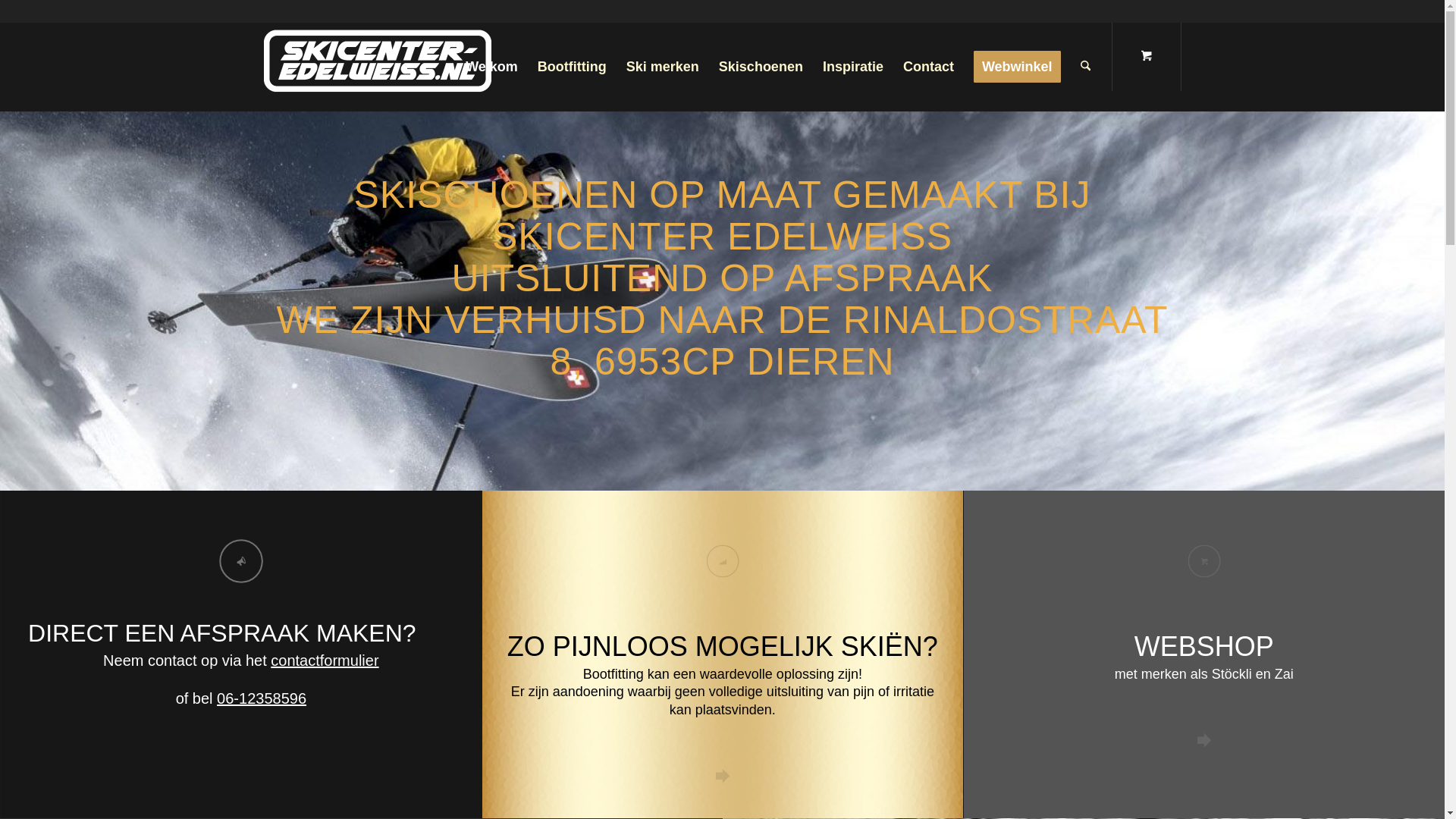 website screenshot of https://vandeerski.be/