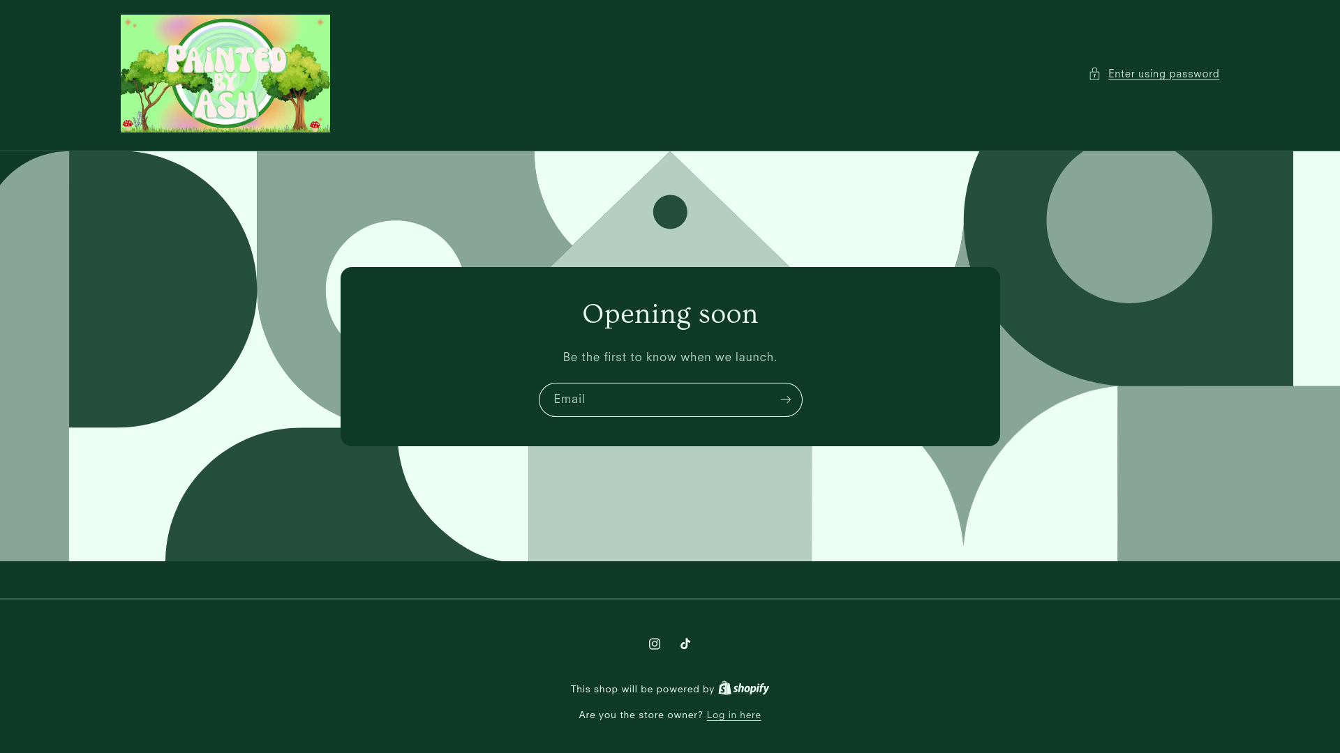 website screenshot of https://paintedbyashlynneciera.com/