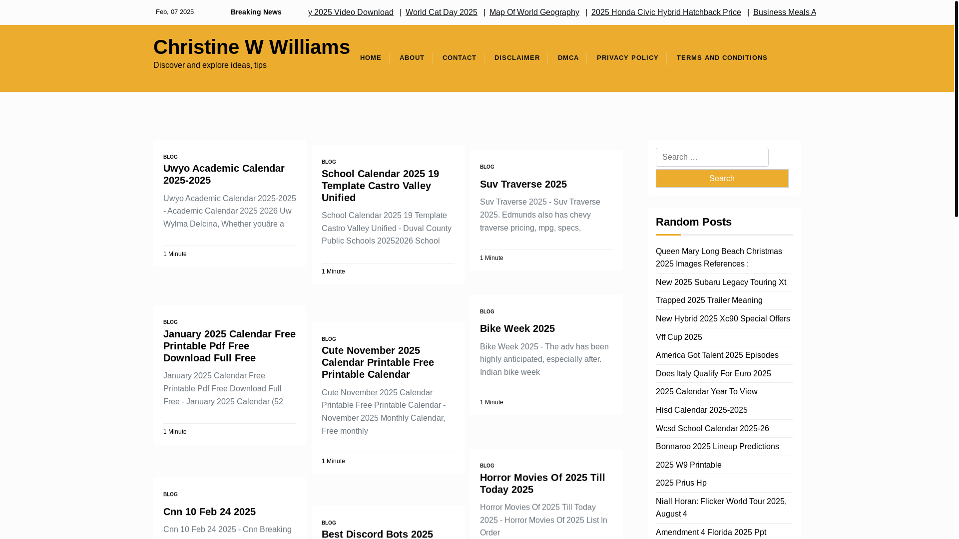 website screenshot of https://christinewwilliamsr.pages.dev/