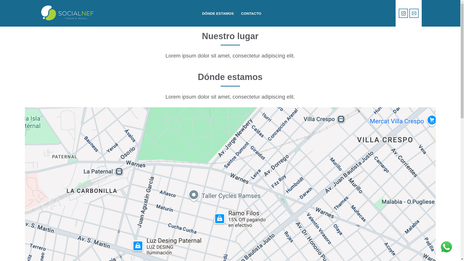 website screenshot of https://socialnef.com.ar/