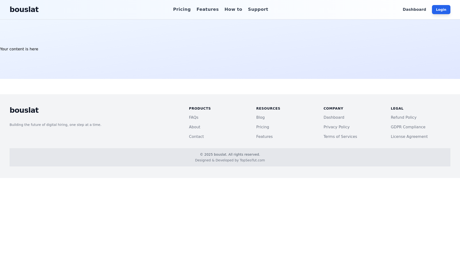 website screenshot of https://bouslat-alwazaef.online/