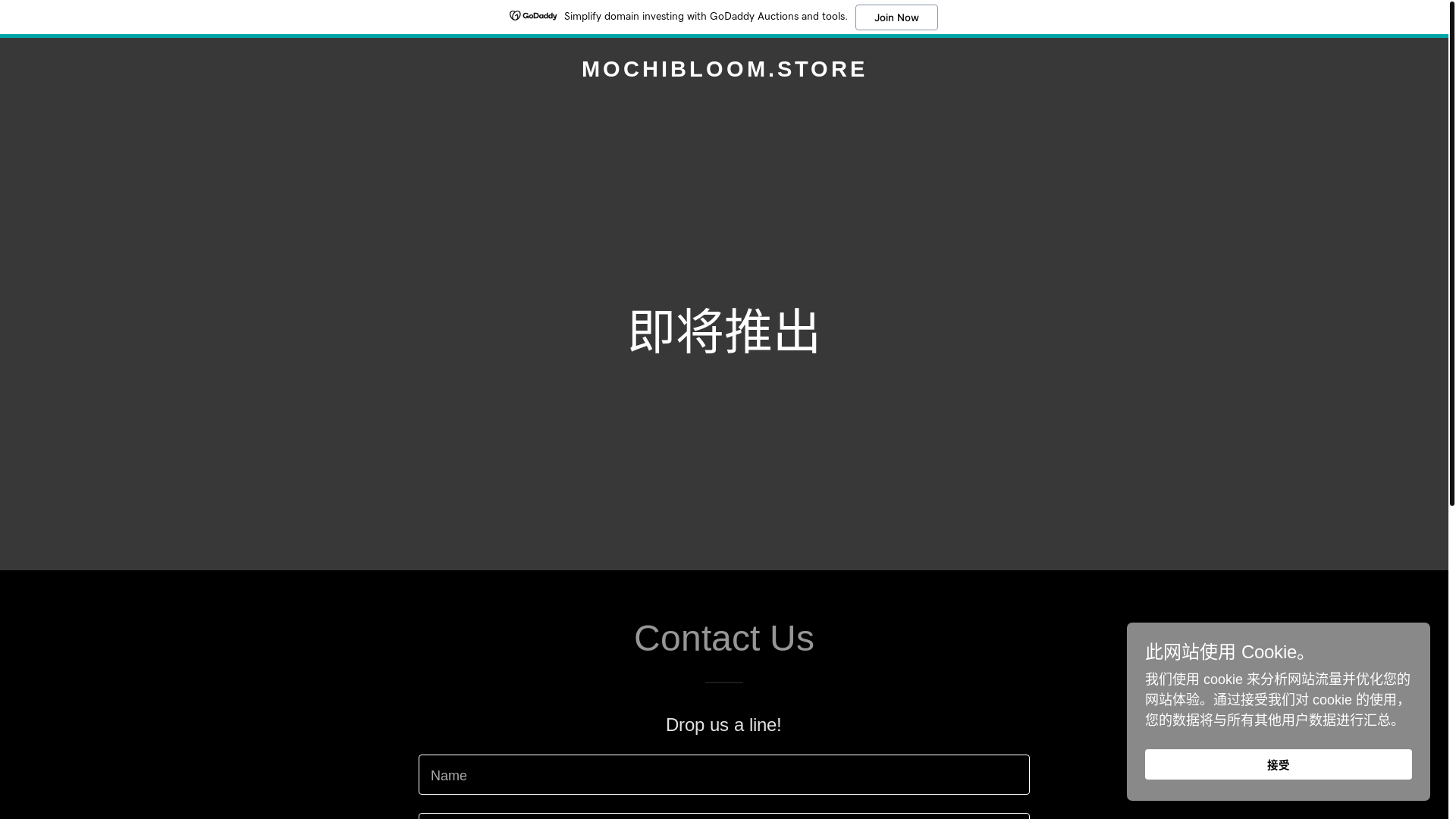 website screenshot of https://mochibloom.store/