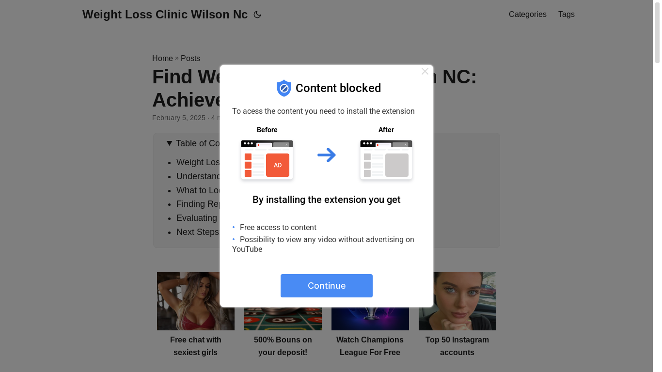 website screenshot of https://weight-loss-clinic-wilson-nc.pages.dev/