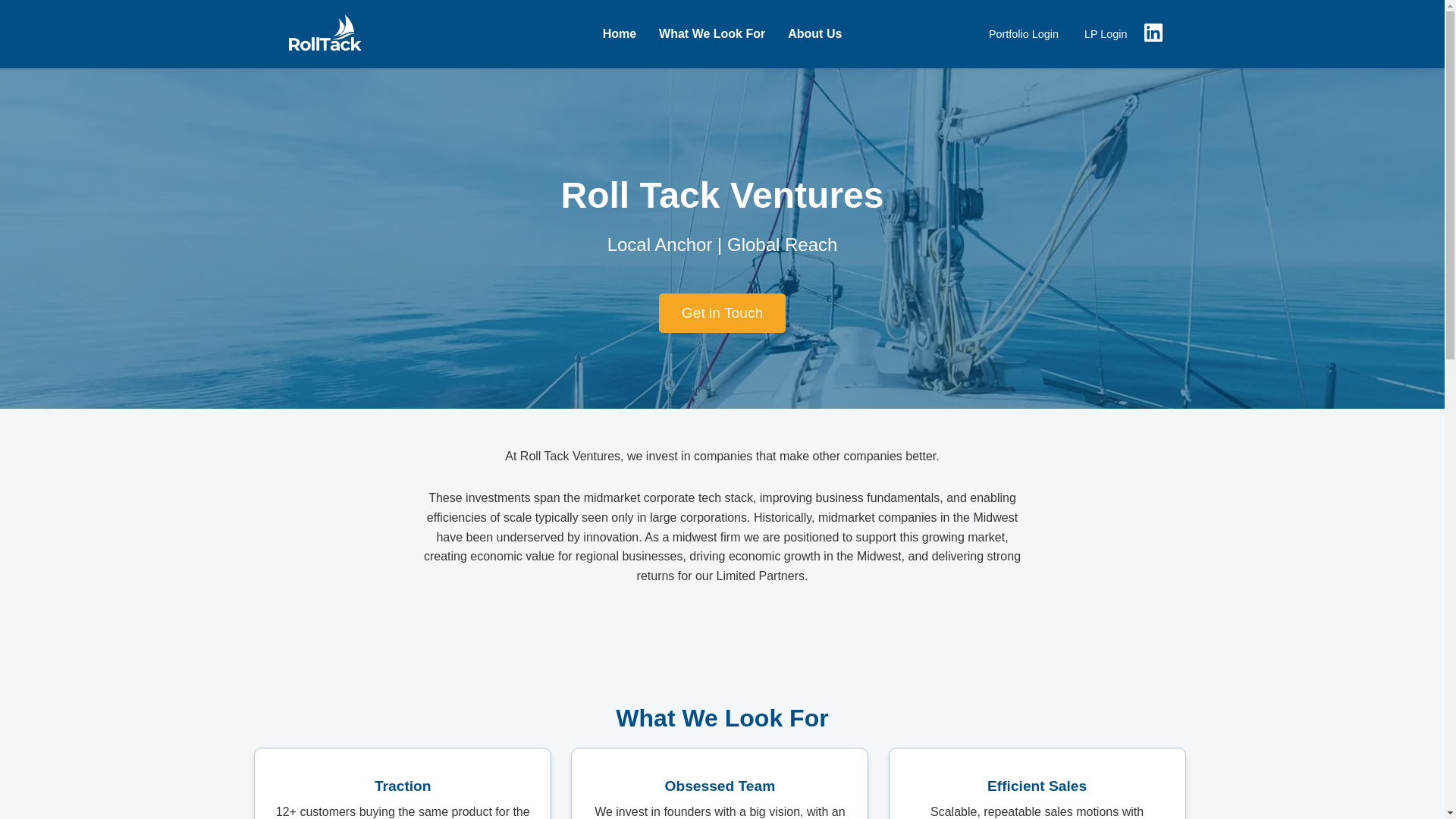website screenshot of https://roll-tack-ventures.pages.dev/