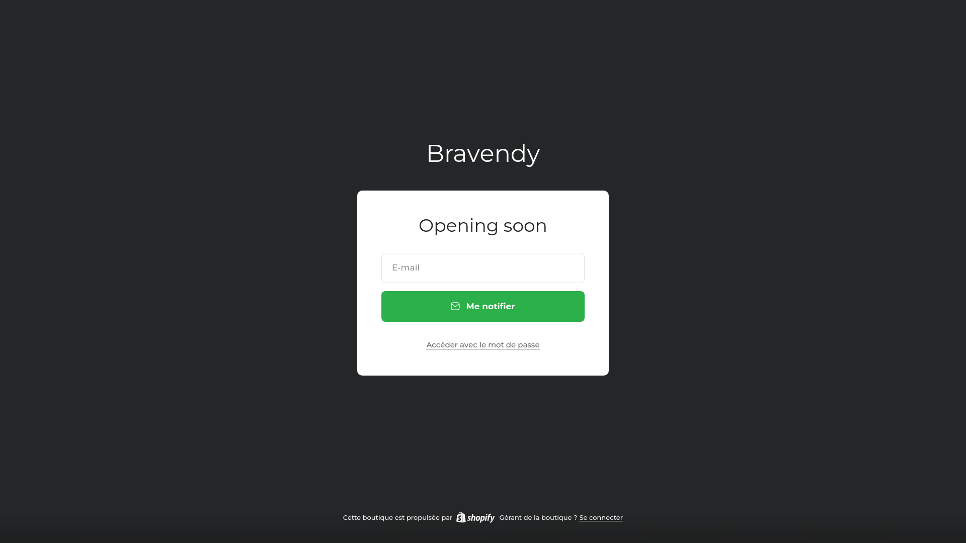 website screenshot of https://bravendy.com/