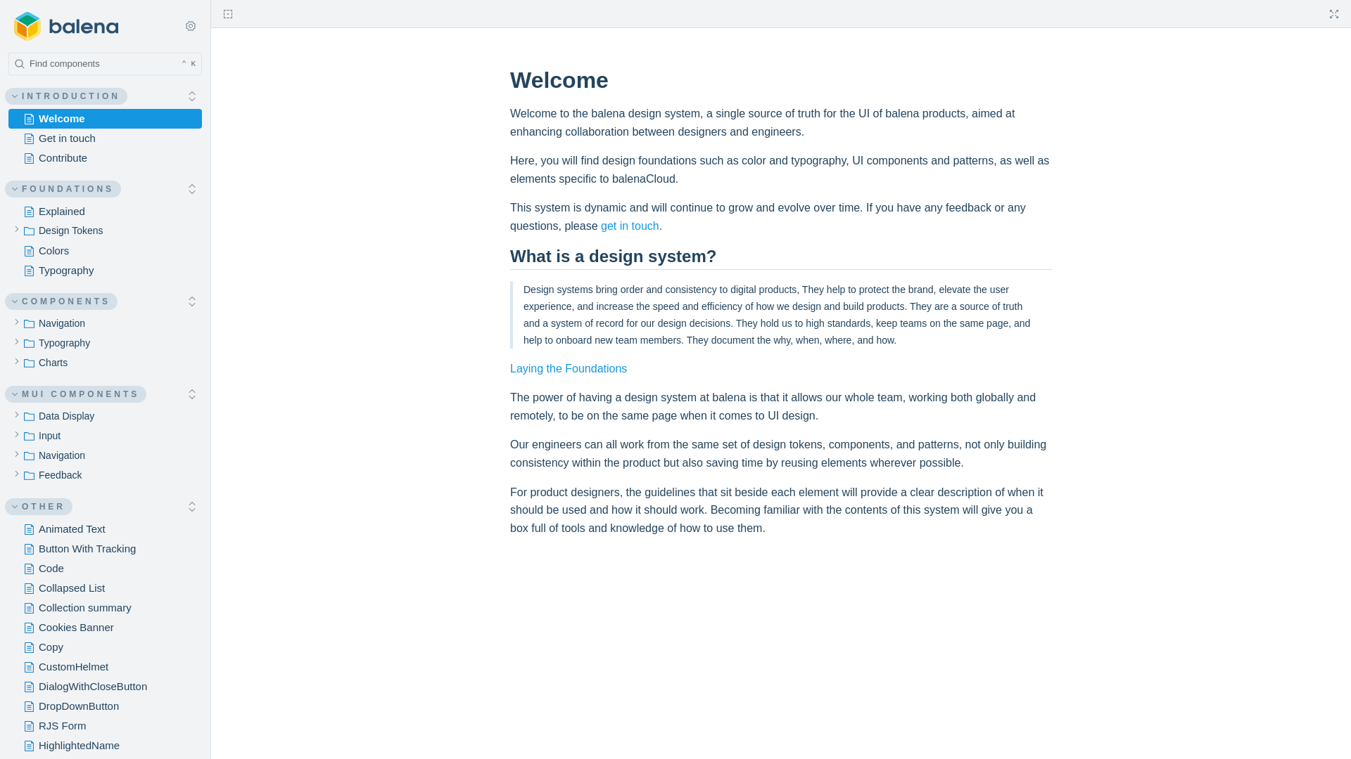 website screenshot of https://balena-design-system.pages.dev/