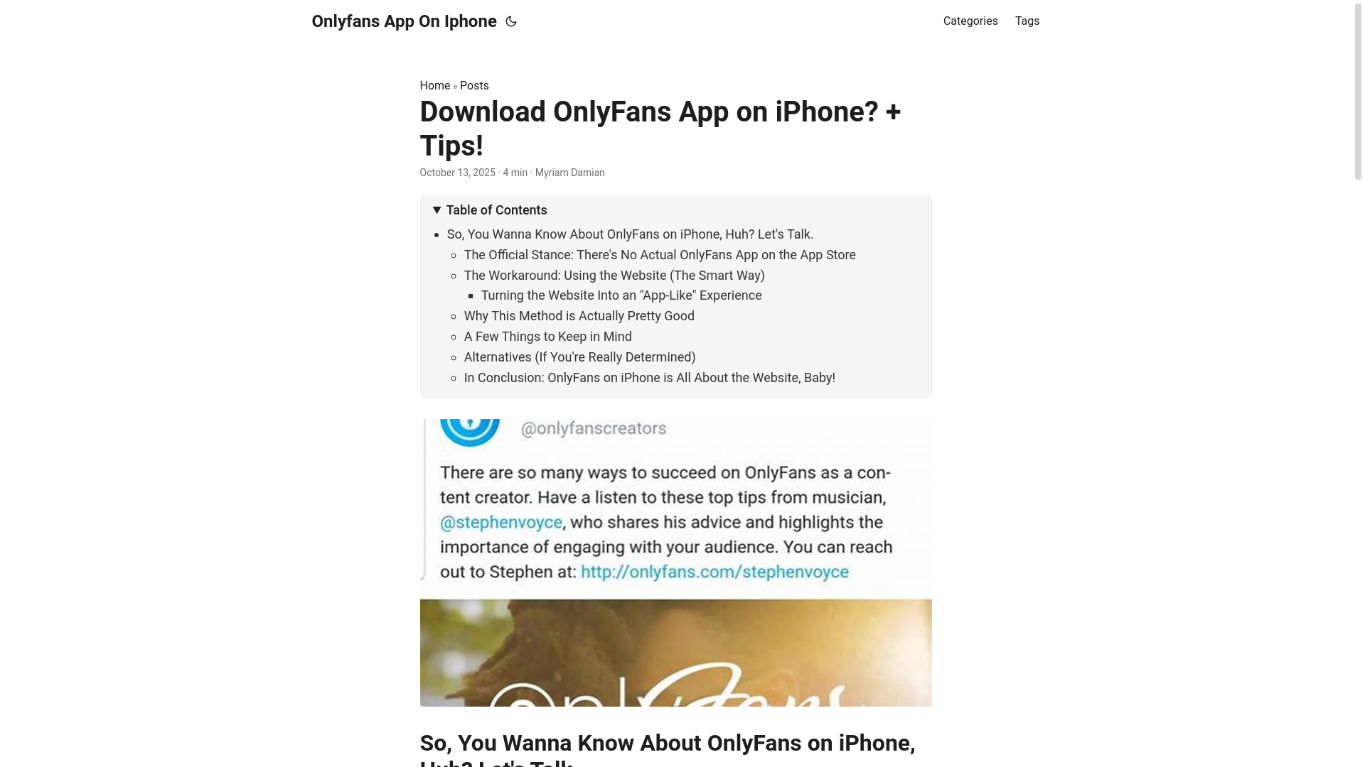website screenshot of https://onlyfans-app-on-iphone.pages.dev/