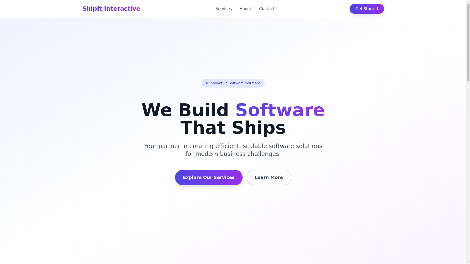 website screenshot of https://shipitinteractive.pages.dev/