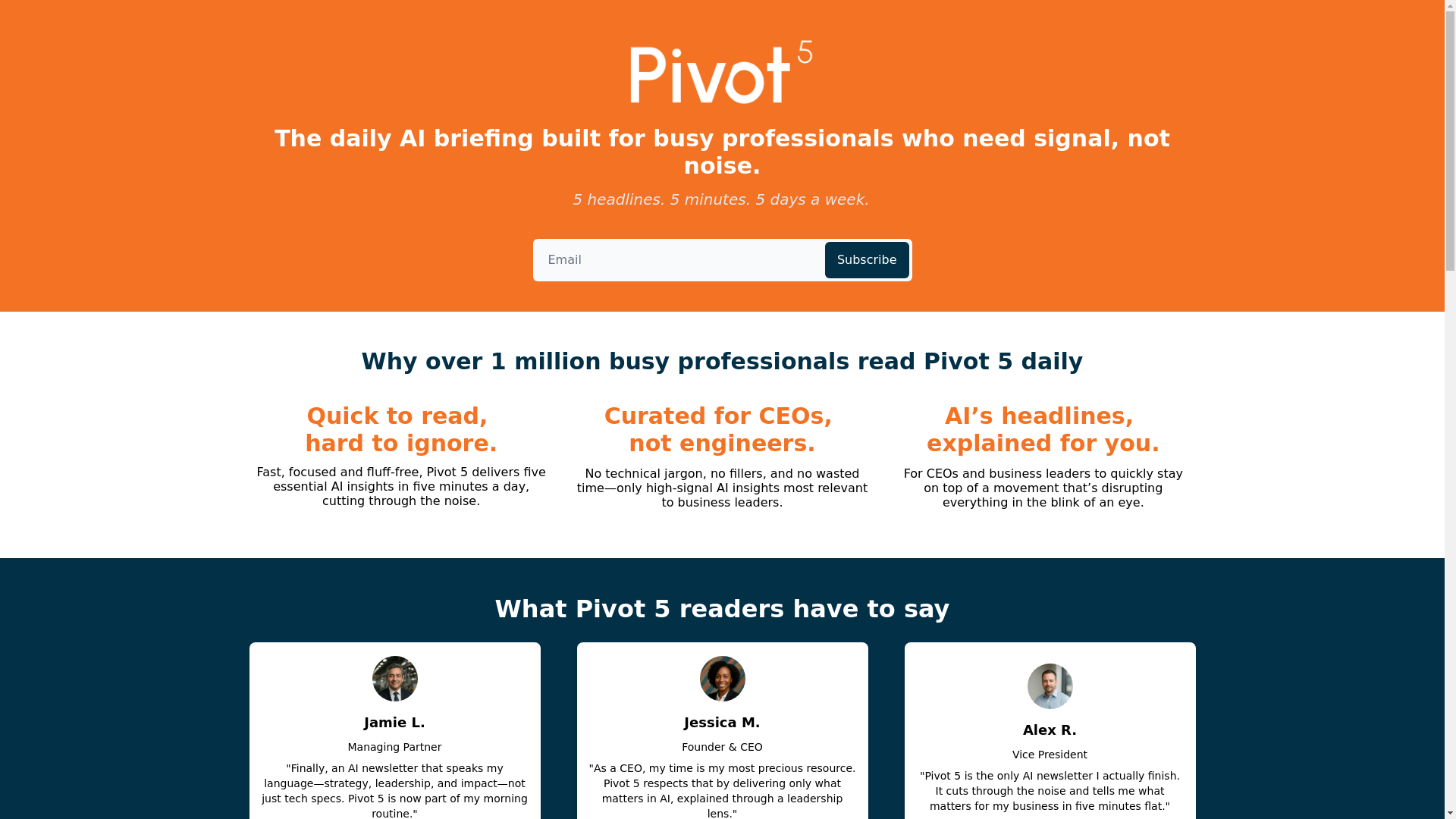 website screenshot of https://thepivot5mediateam.com/