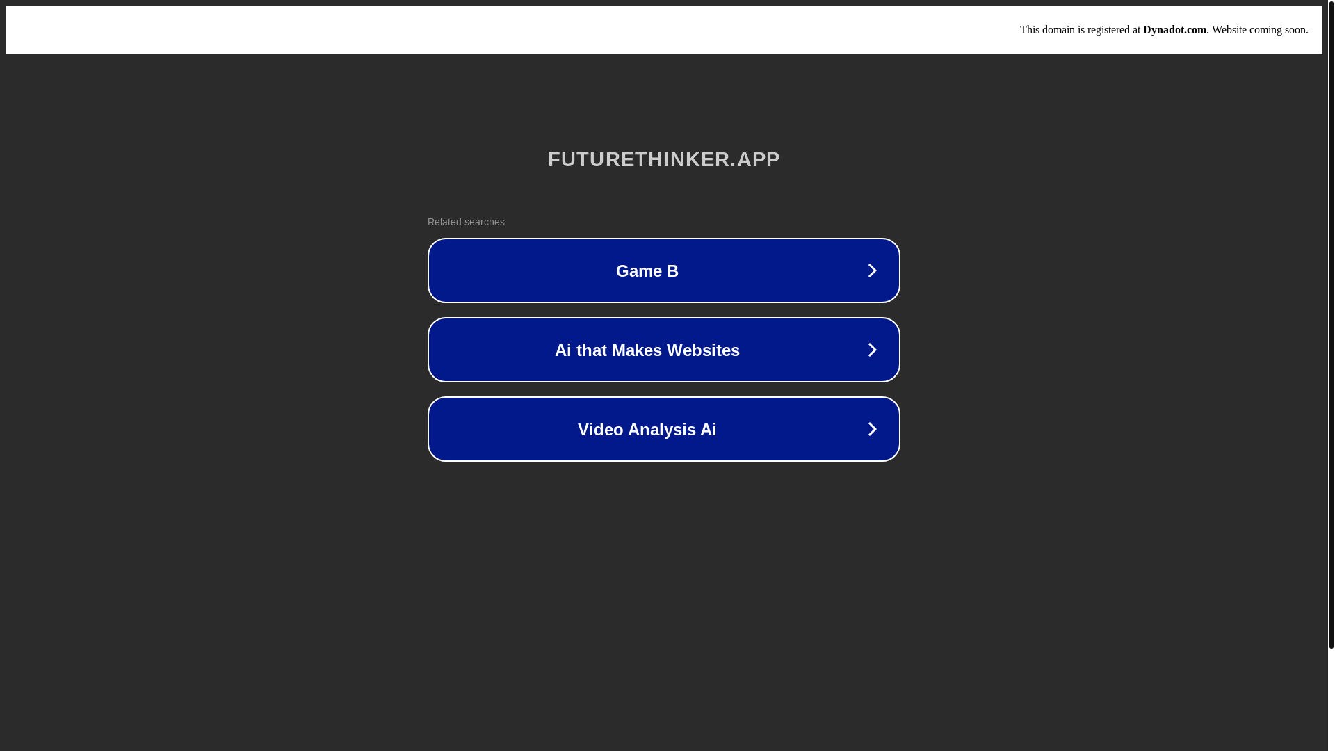 website screenshot of https://futurethinker.app/