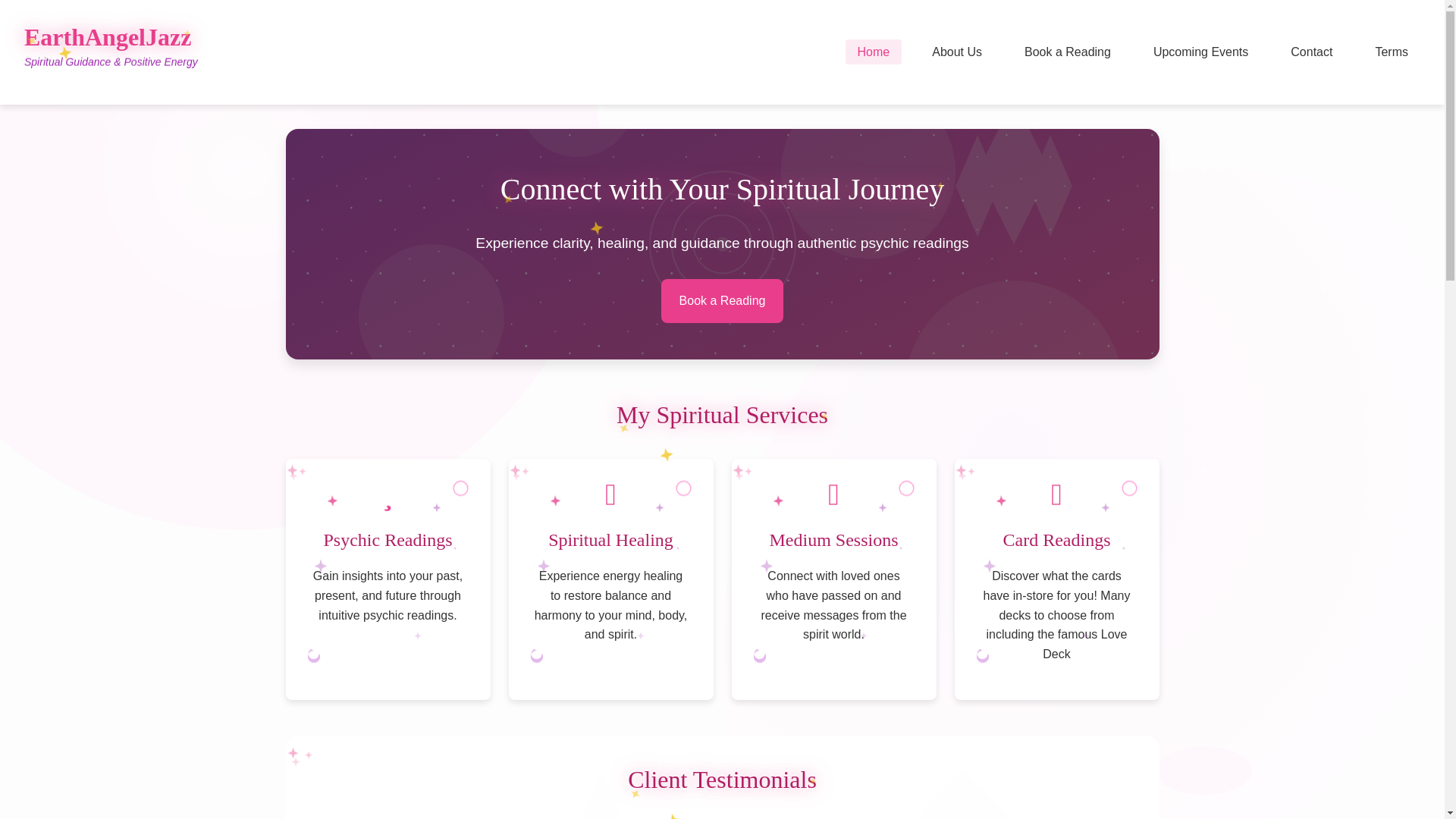 website screenshot of https://earthangeljazz.ie/