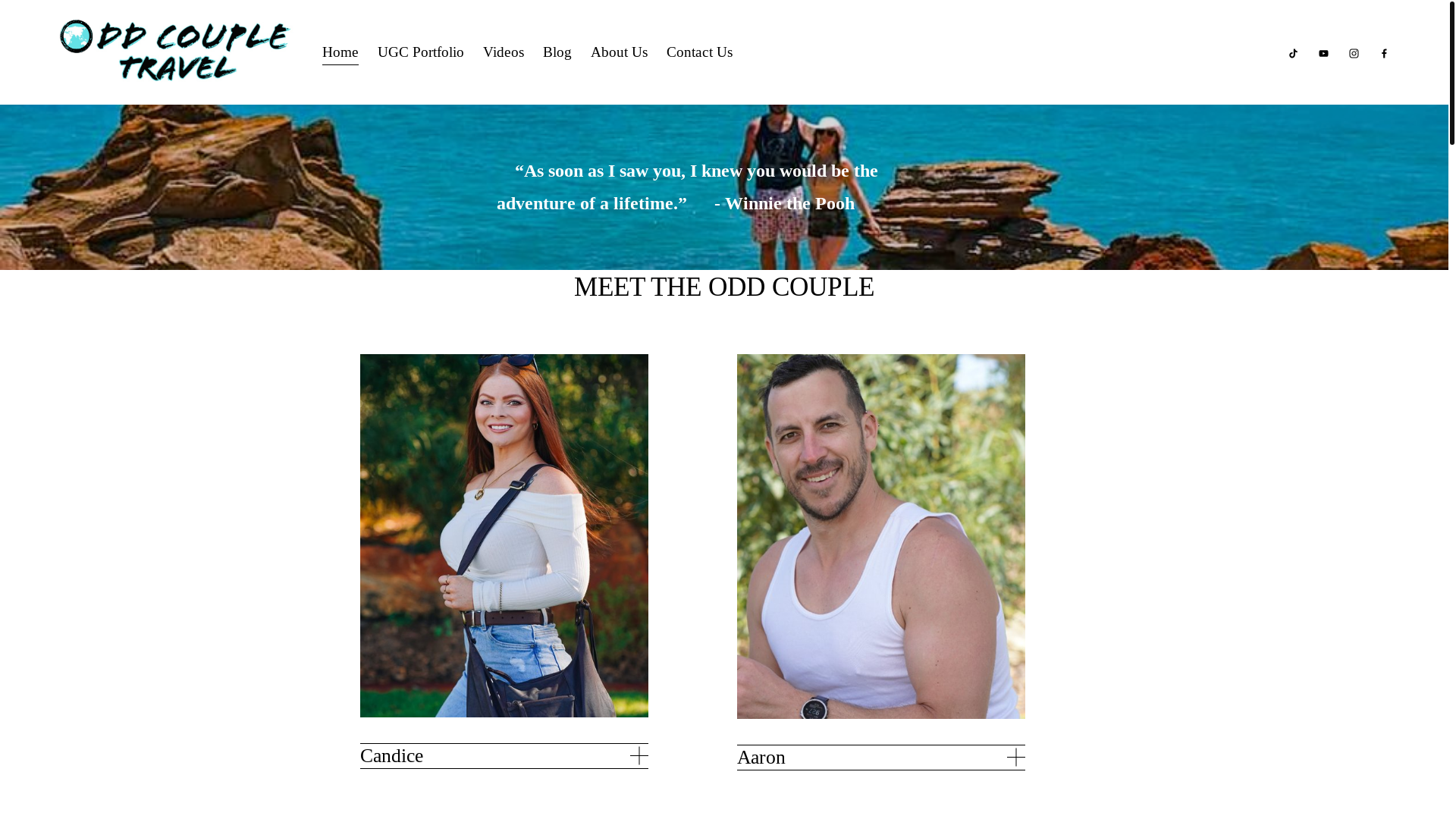 website screenshot of https://contentwithcandice.com/