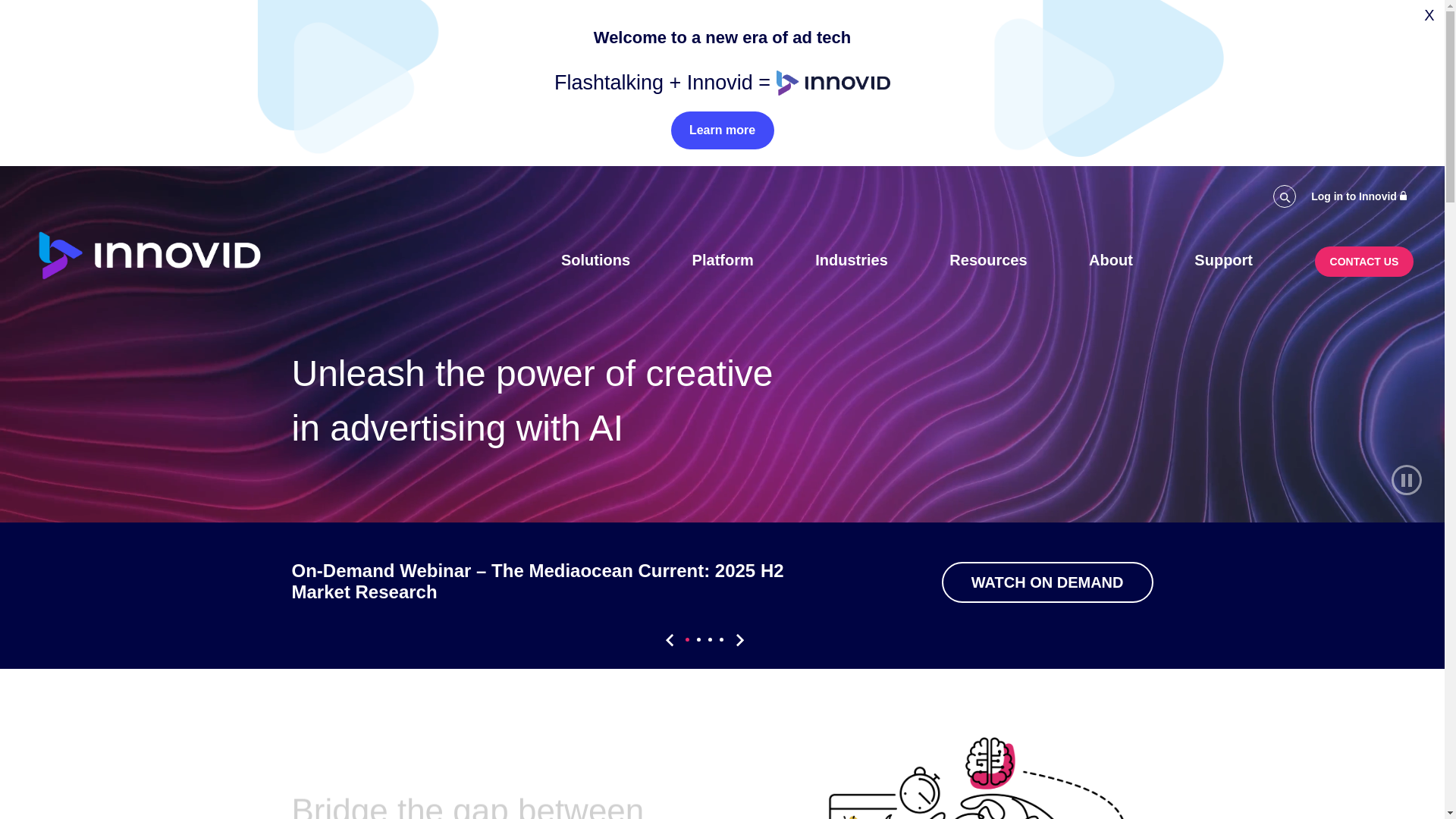 website screenshot of https://flashtalking.com
