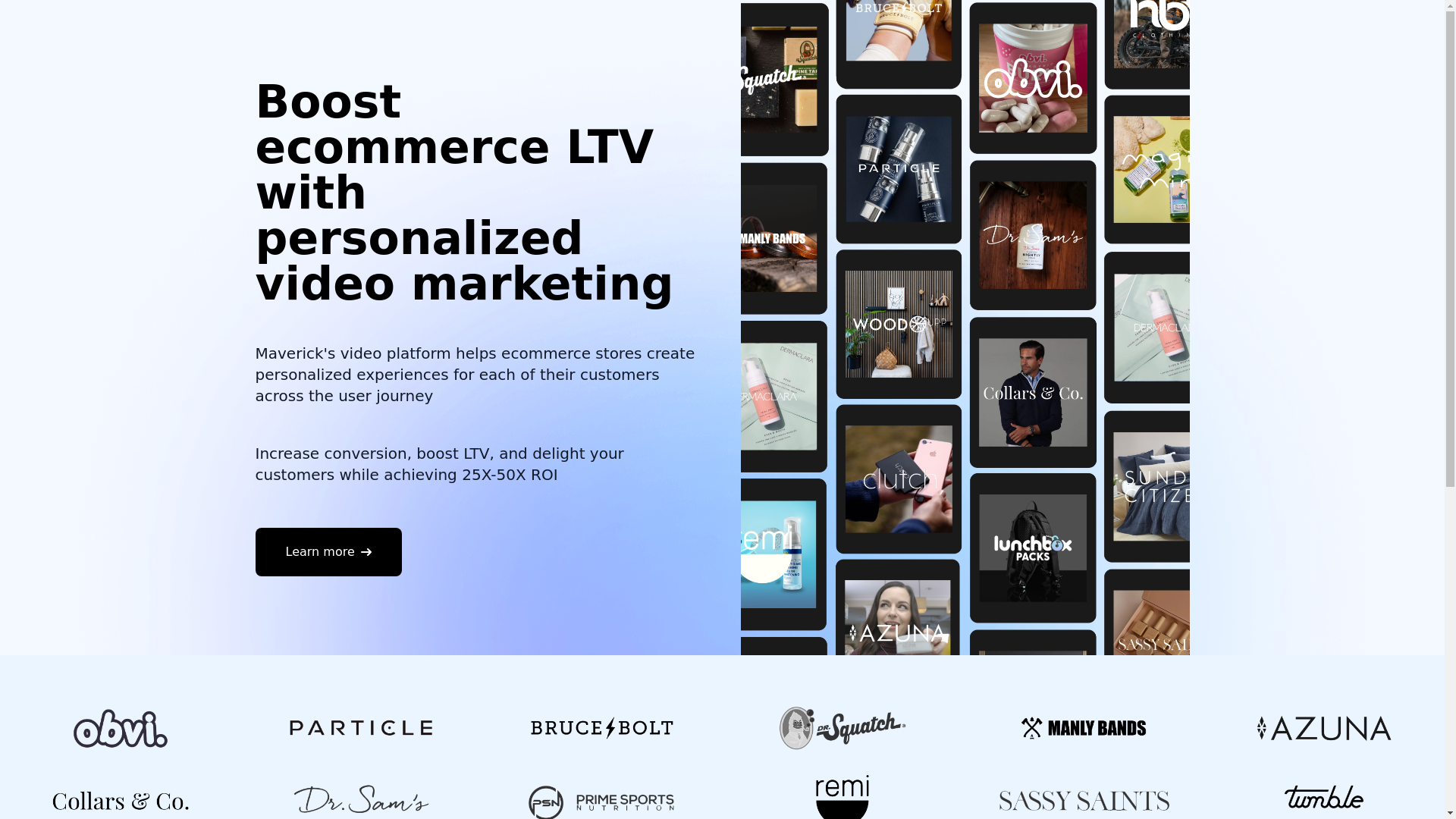 website screenshot of https://themavericklabpro.com/