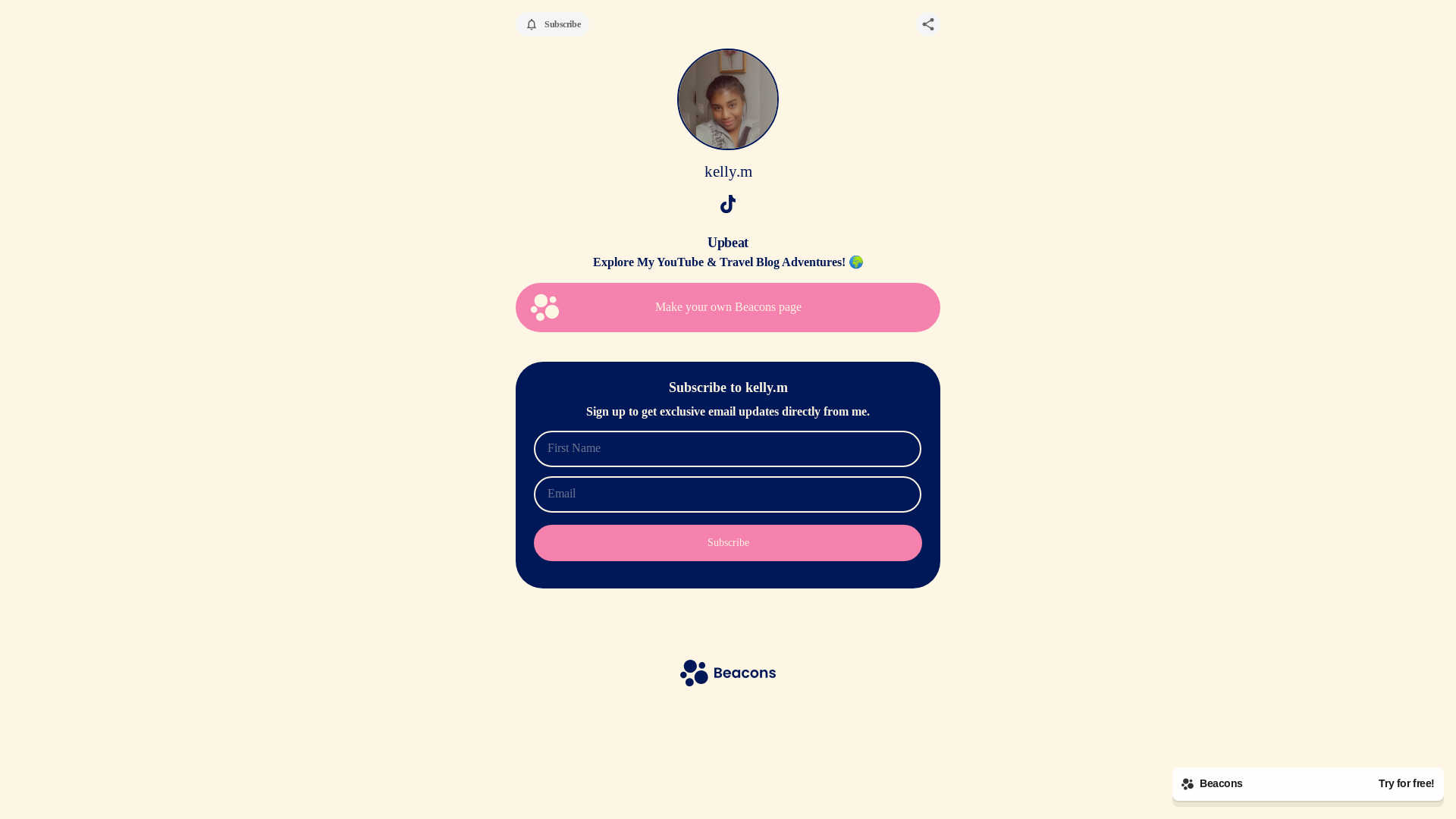 website screenshot of https://kellym.store/