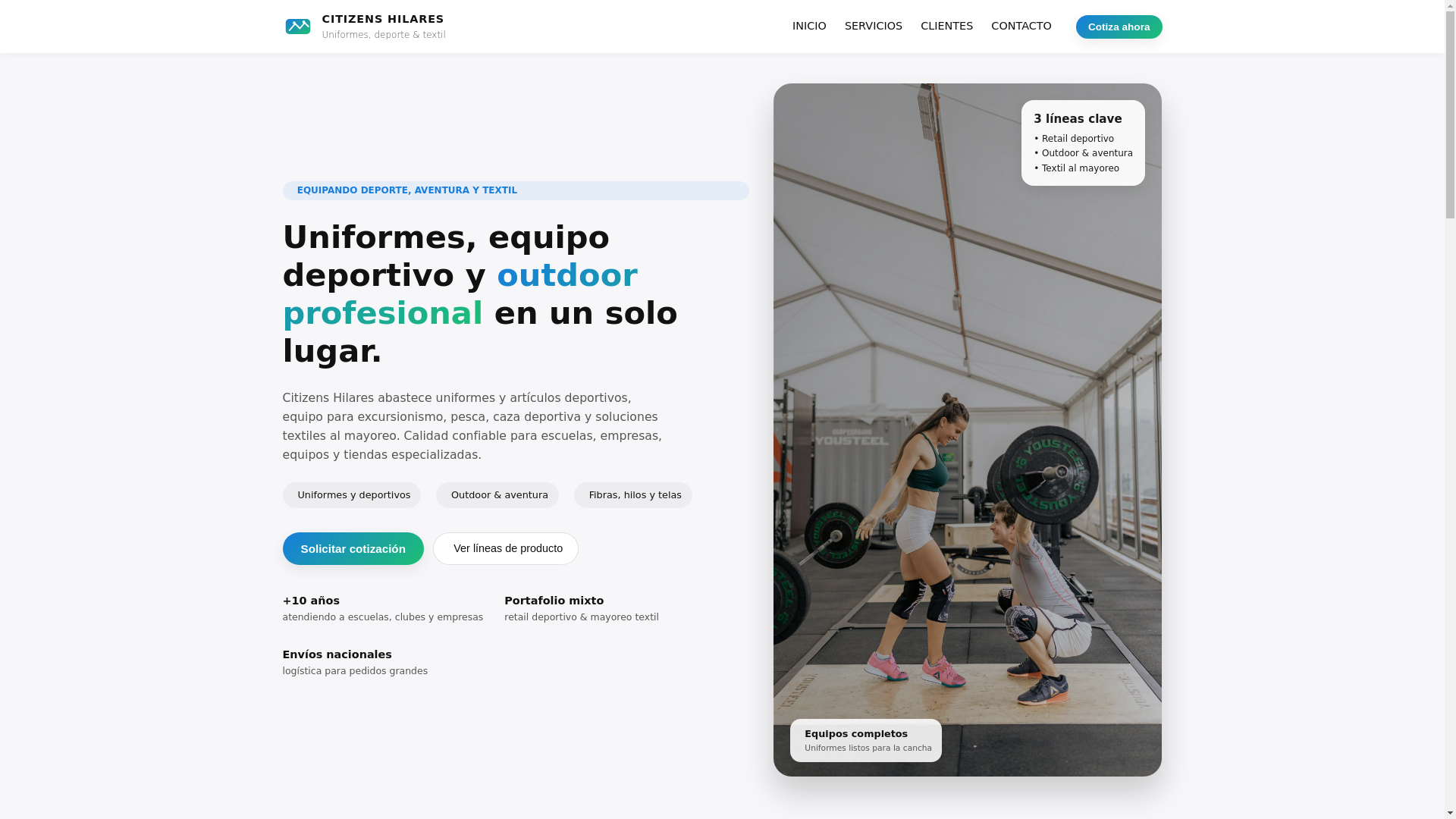 website screenshot of https://citizenshilares.com/