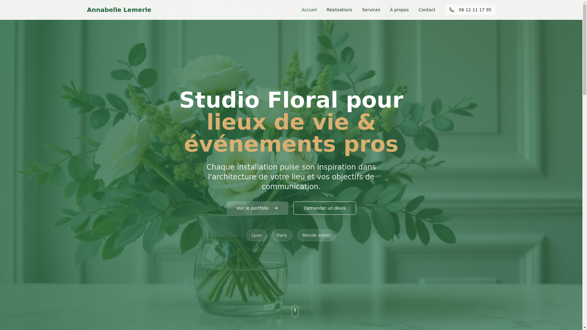 website screenshot of https://annabelle-lemerle.pro/
