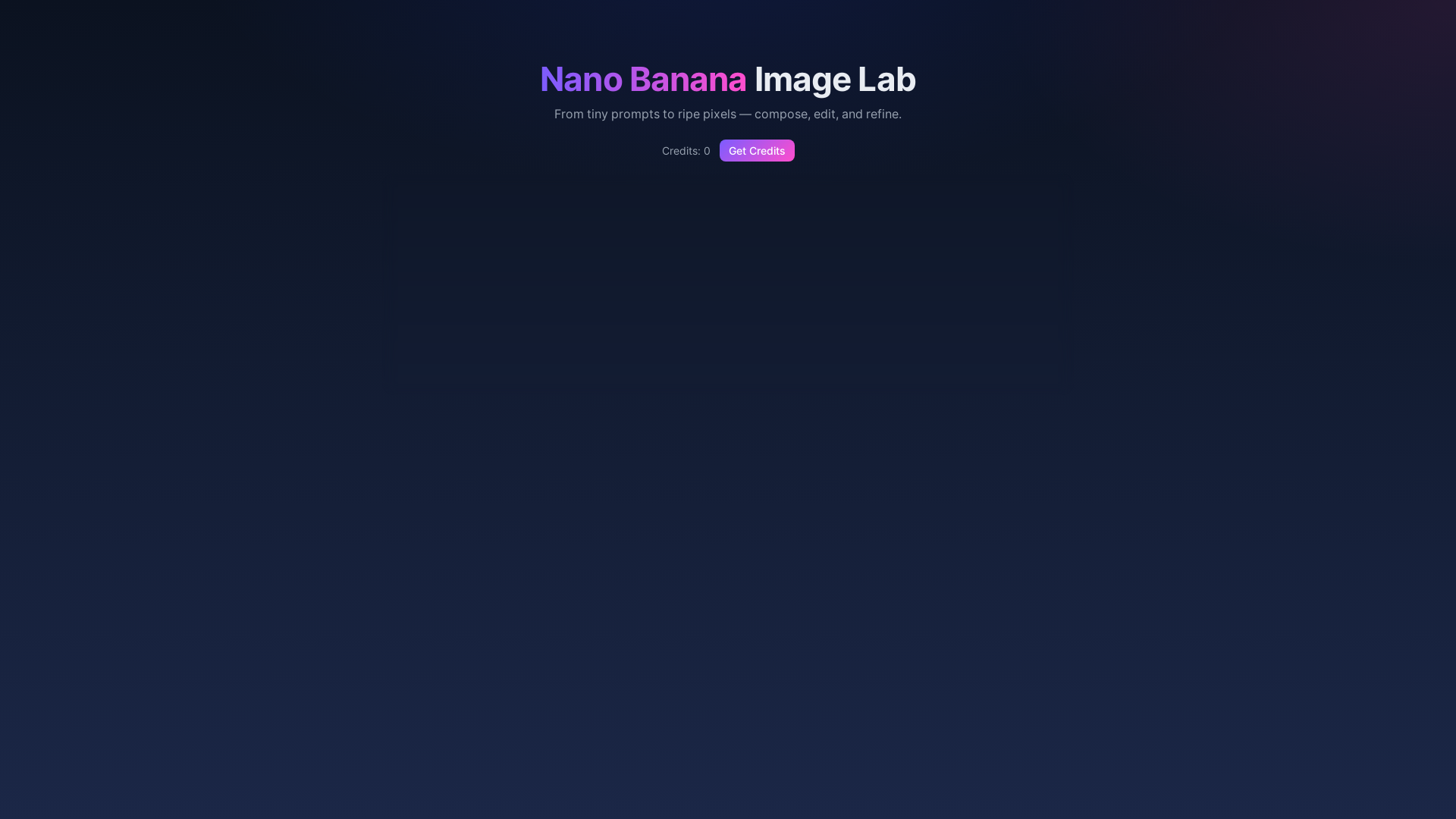 website screenshot of https://bananaimglab.com/