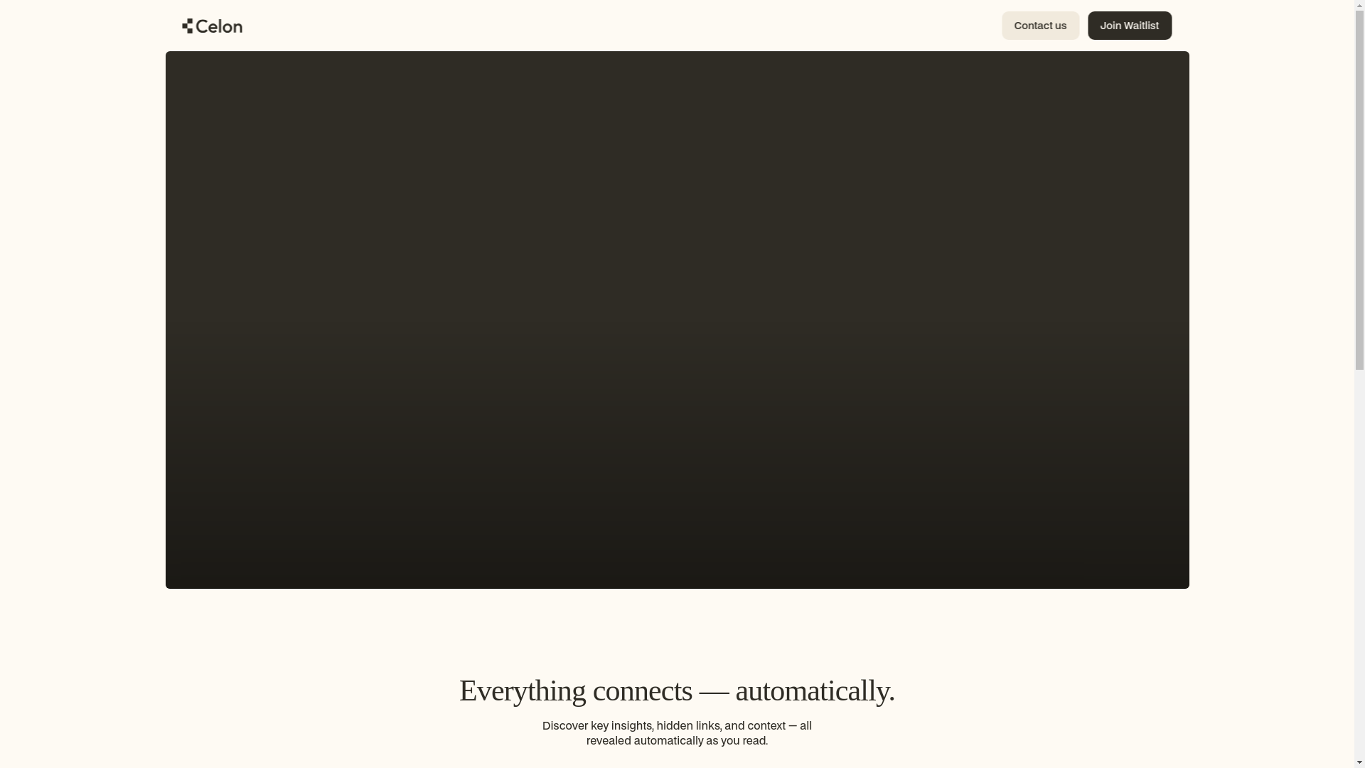 website screenshot of https://celonai.com/