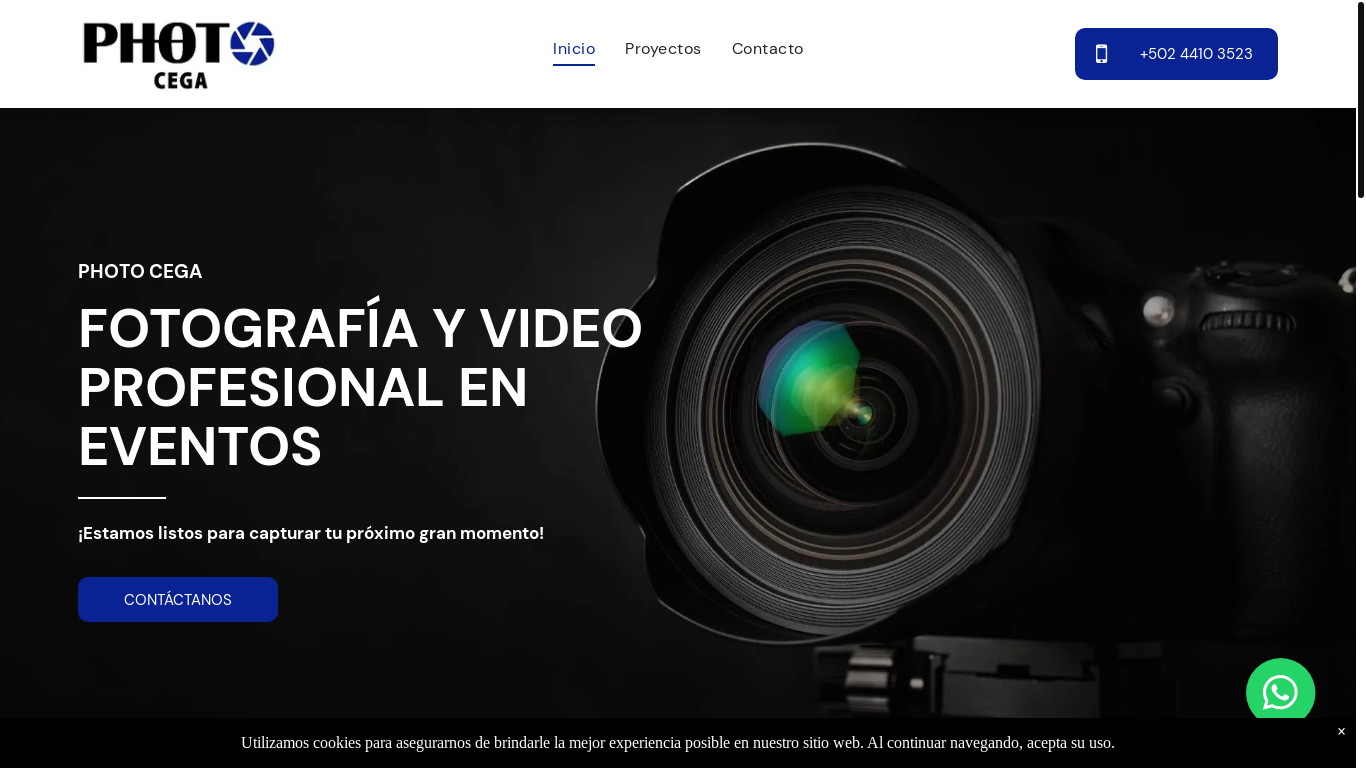 website screenshot of https://photocega.com/