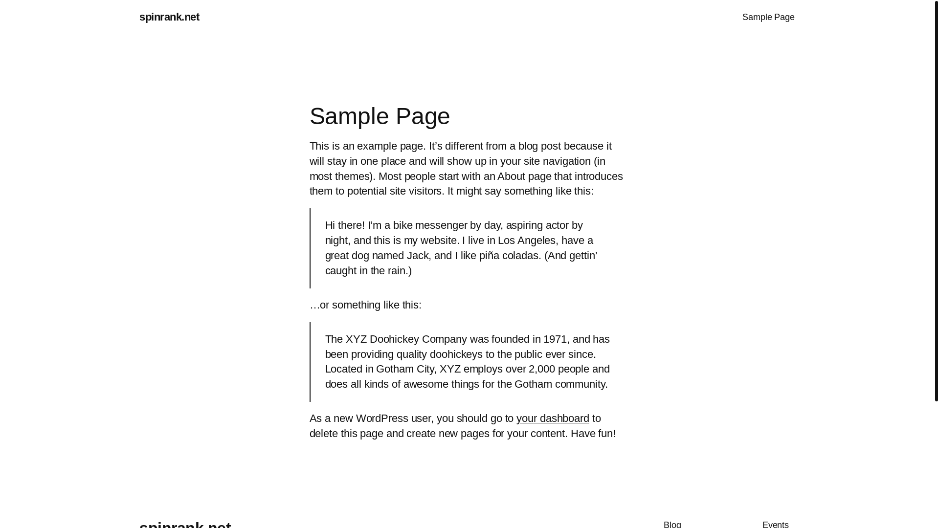 website screenshot of https://spinrank.net/
