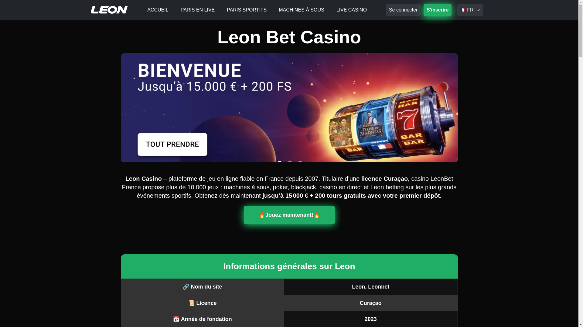 website screenshot of https://leonbetcasino-fr-5386.pages.dev/