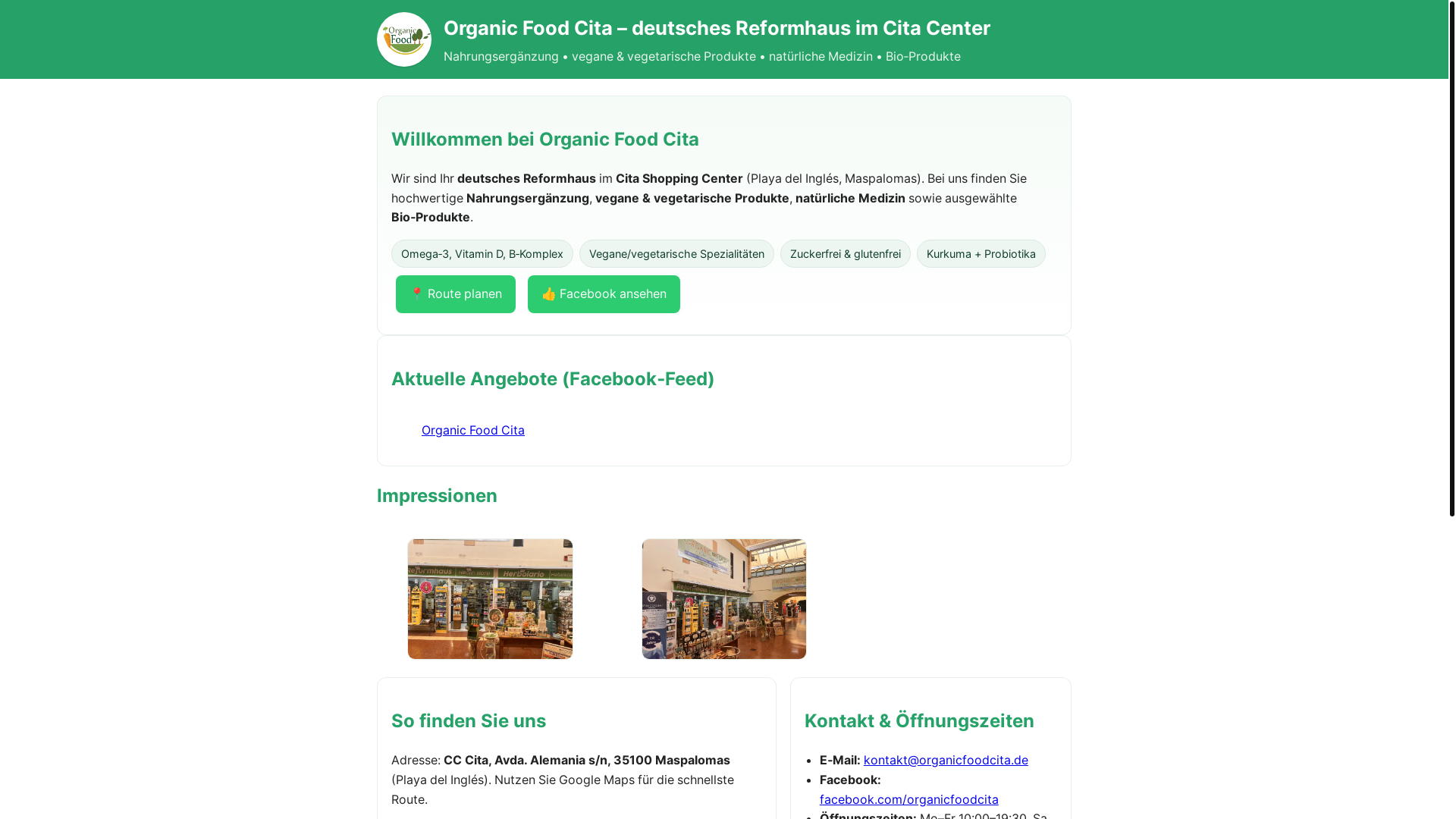 website screenshot of https://organicfoodcita-agn.pages.dev/