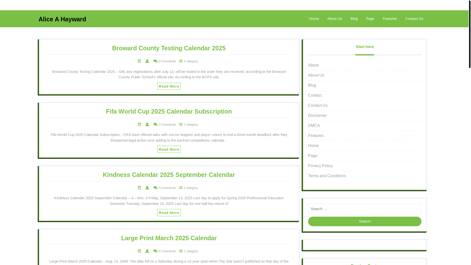 website screenshot of https://aliceahayward.pages.dev/