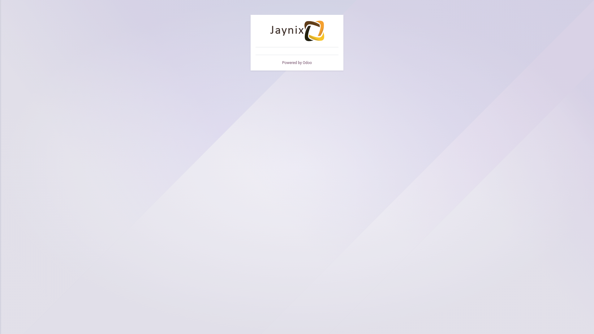 website screenshot of https://odoo.jaynix.net/