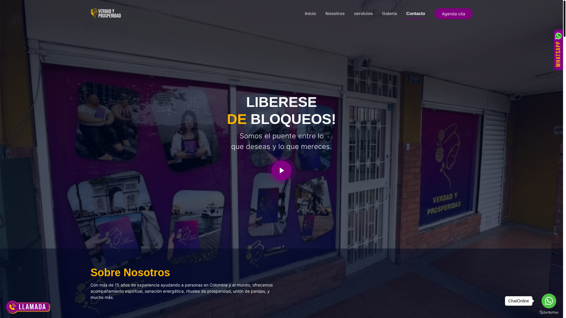 website screenshot of https://verdadyprosperidad.us/