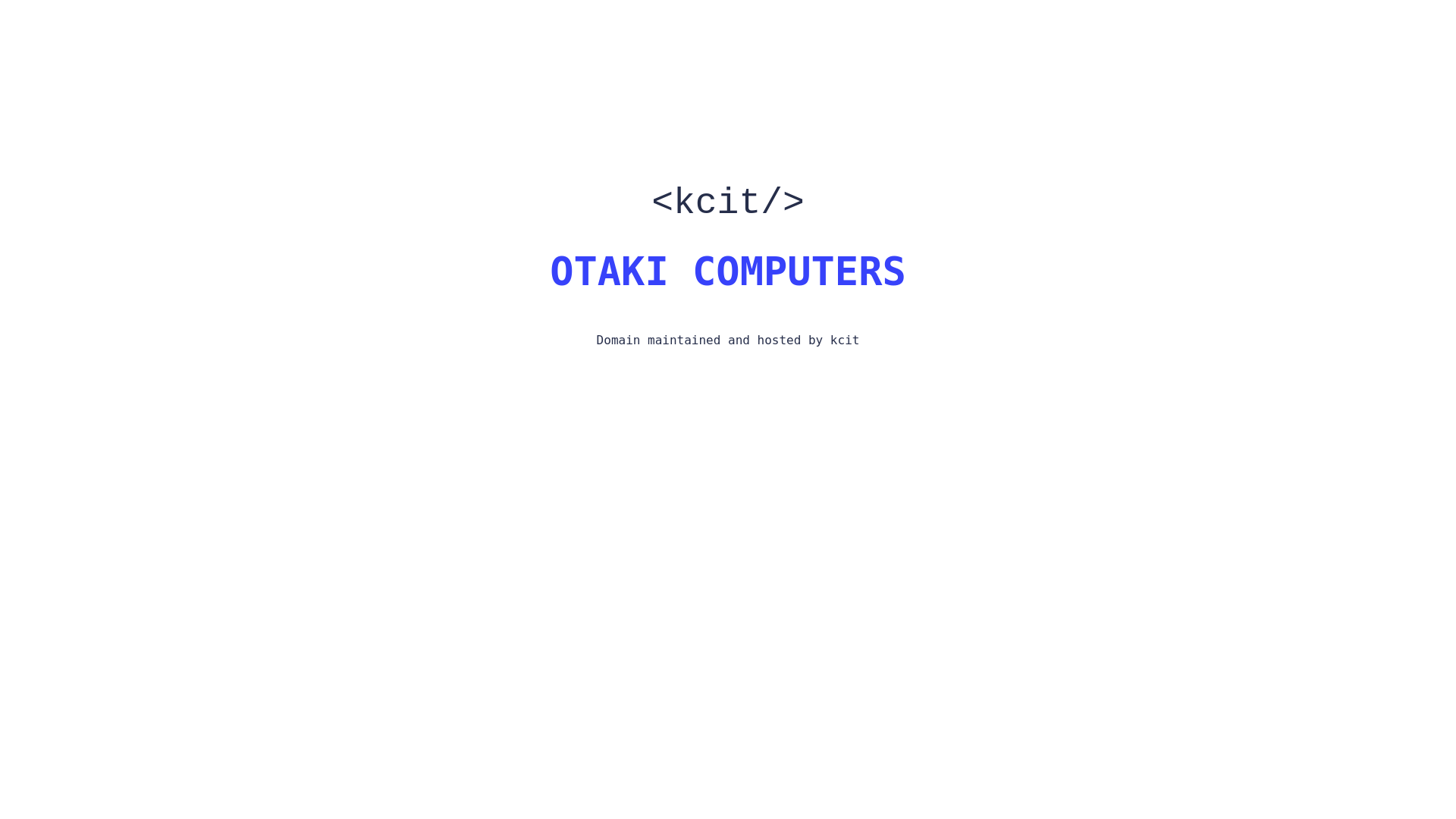 website screenshot of https://otakicomputers.pages.dev/