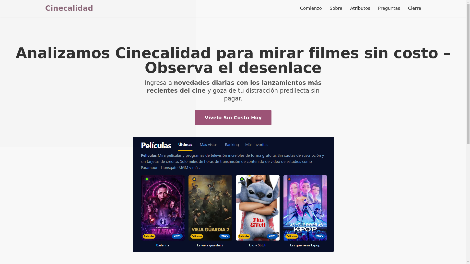 website screenshot of https://cinecalidad-f1yq.pages.dev/