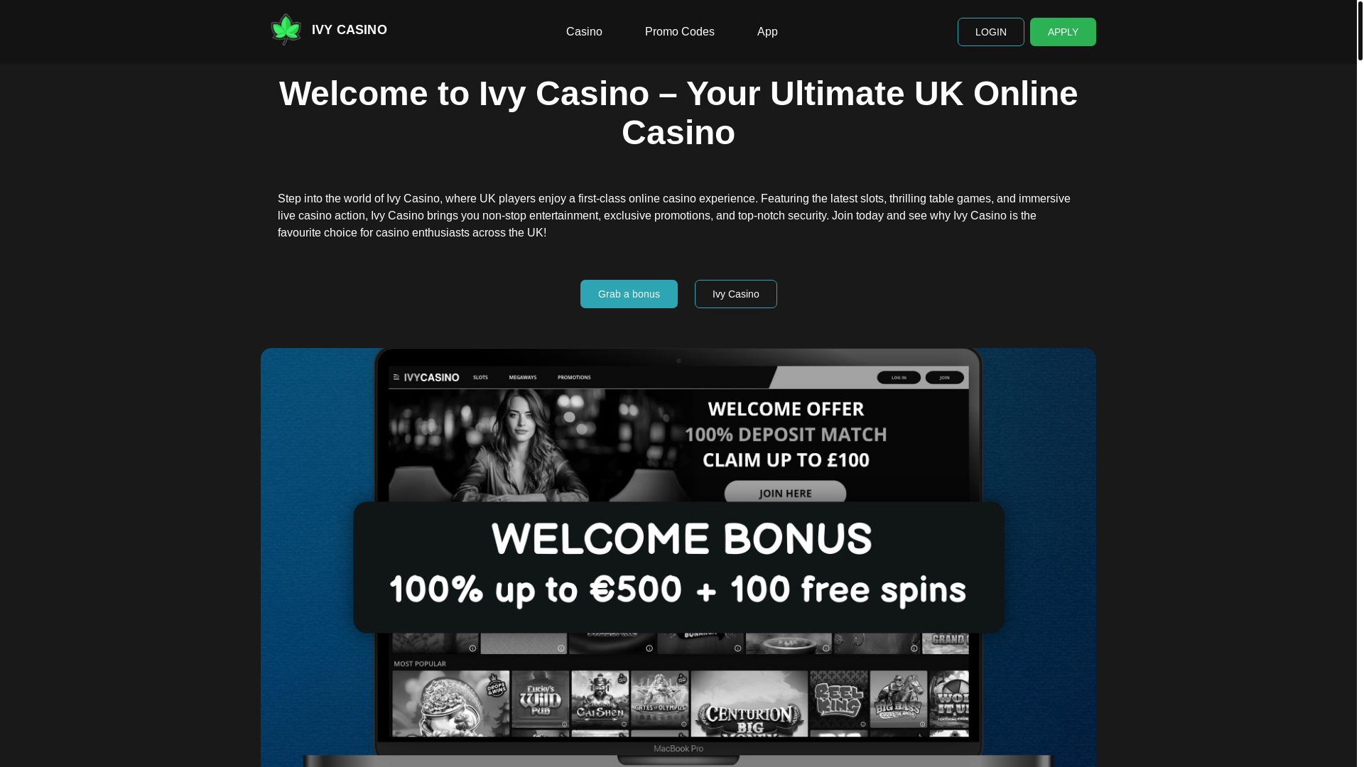 website screenshot of https://ivycasinouk-com.pages.dev/