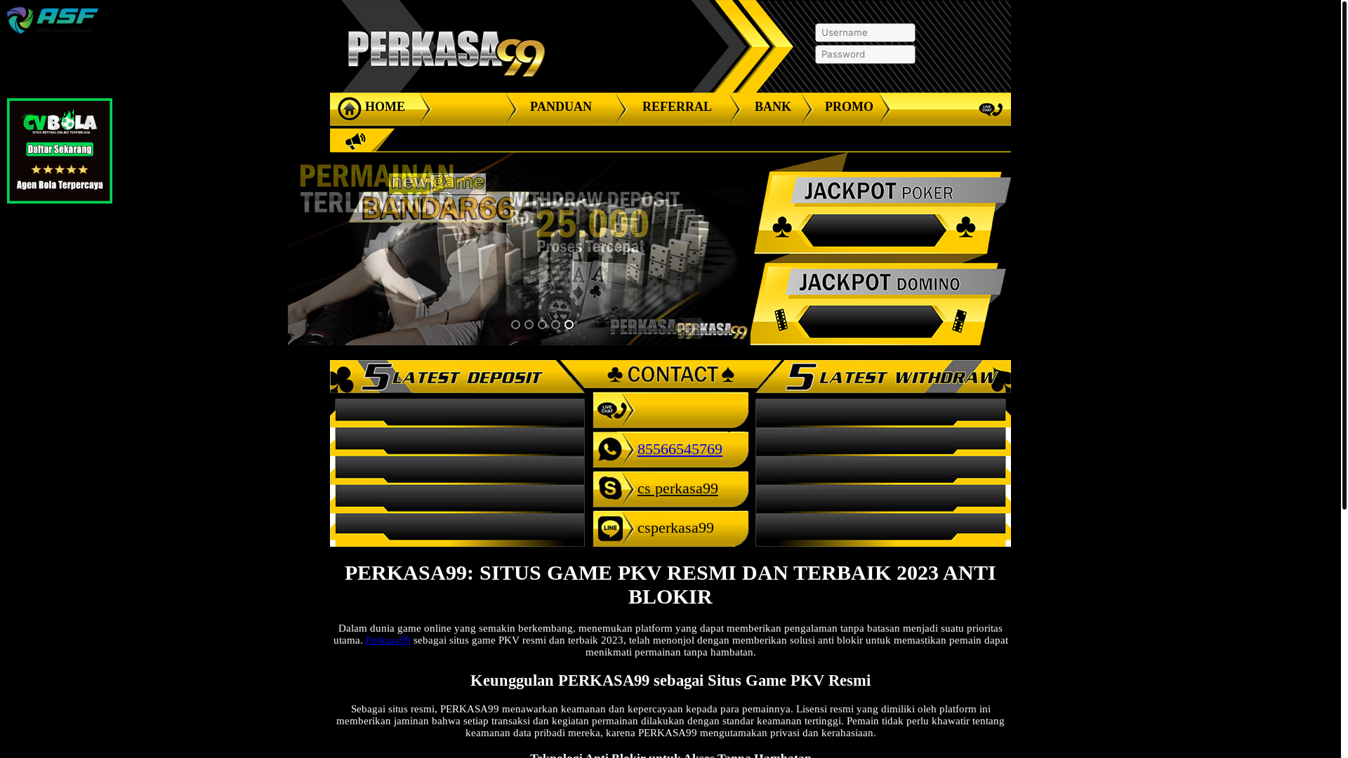 website screenshot of https://perkasa99win.fit/