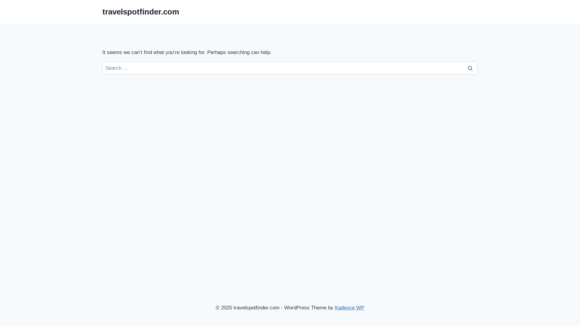 website screenshot of https://travelspotfinder.com/